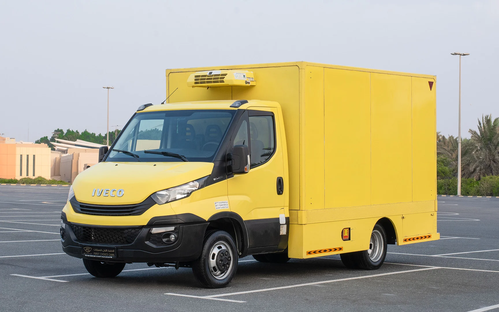 Used 2019 Iveco Daily 50c15 Yellow – Left Front Diagonal (45°) View at First Choice Cars Sharjah
