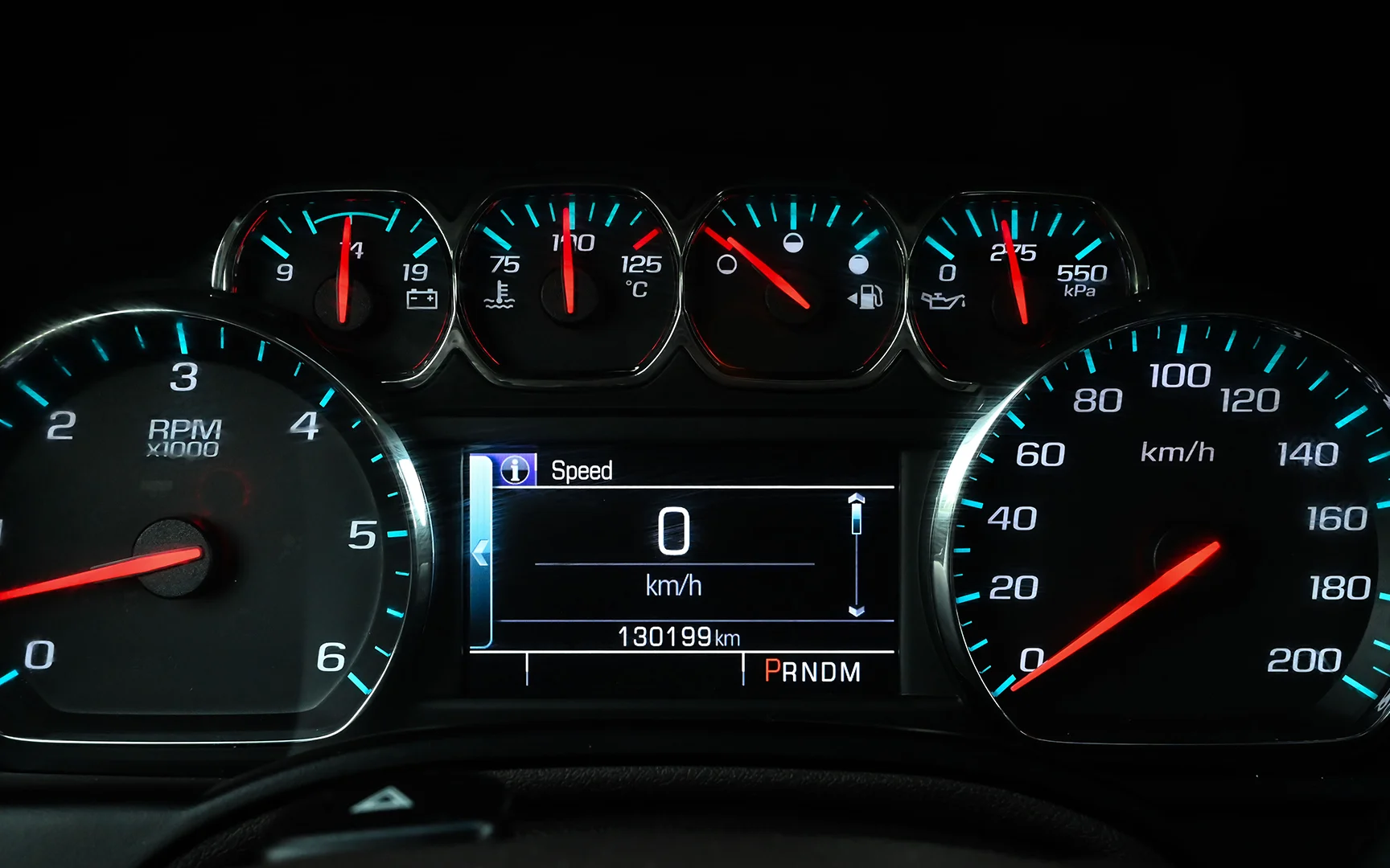 Used 2015 Chevrolet Tahoe LTZ Gold – Odometer / Mileage Reading View at First Choice Cars Sharjah