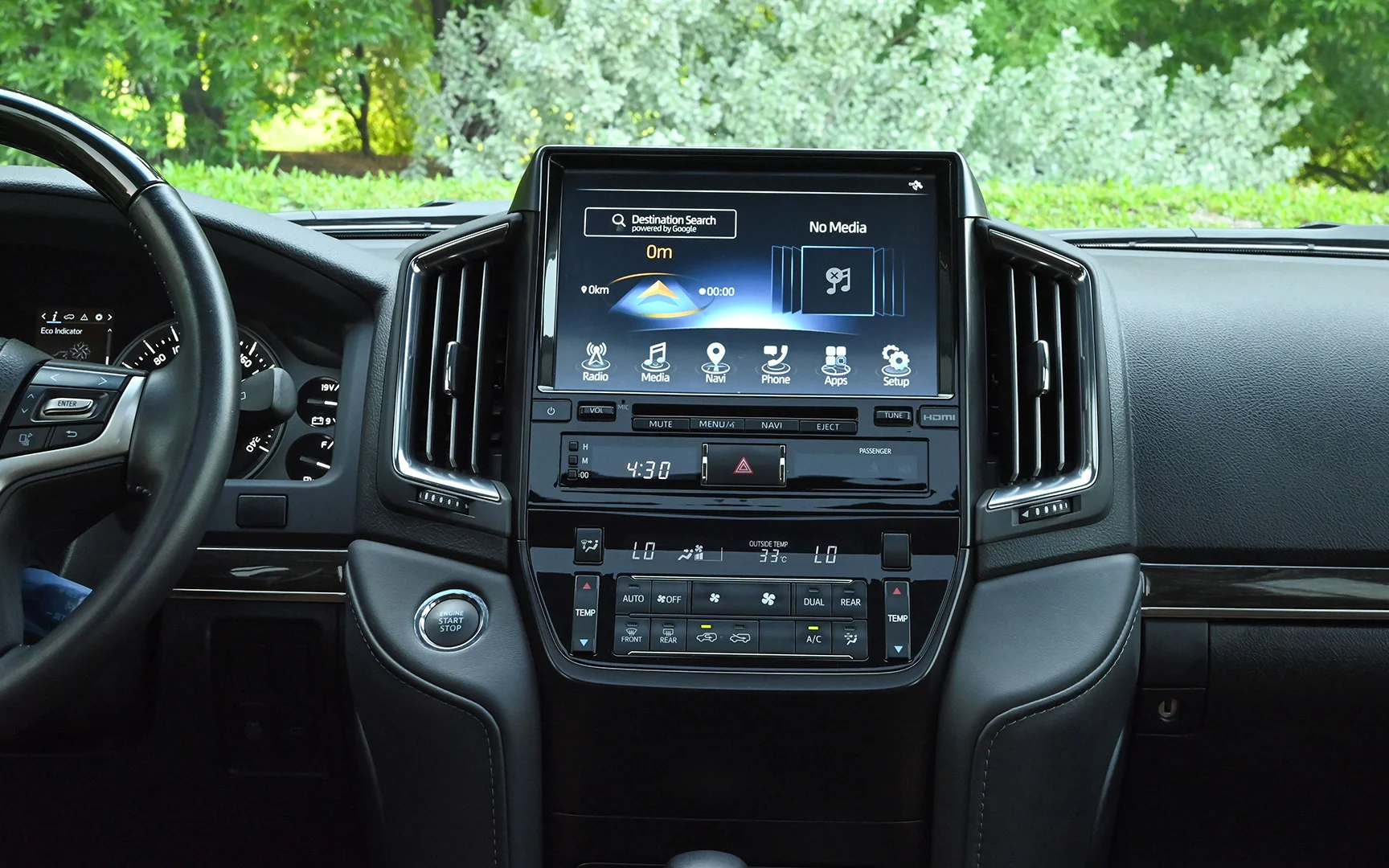 Used 2021 Toyota Land Cruiser GXR Silver – Infotainment / Touchscreen System at First Choice Cars Sharjah