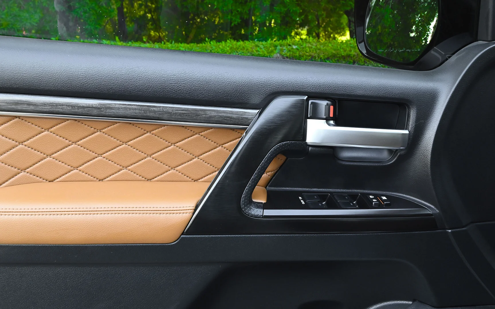 Used 2021 Toyota Land Cruiser GXR Silver – Driver Door Panel Full View at First Choice Cars Sharjah