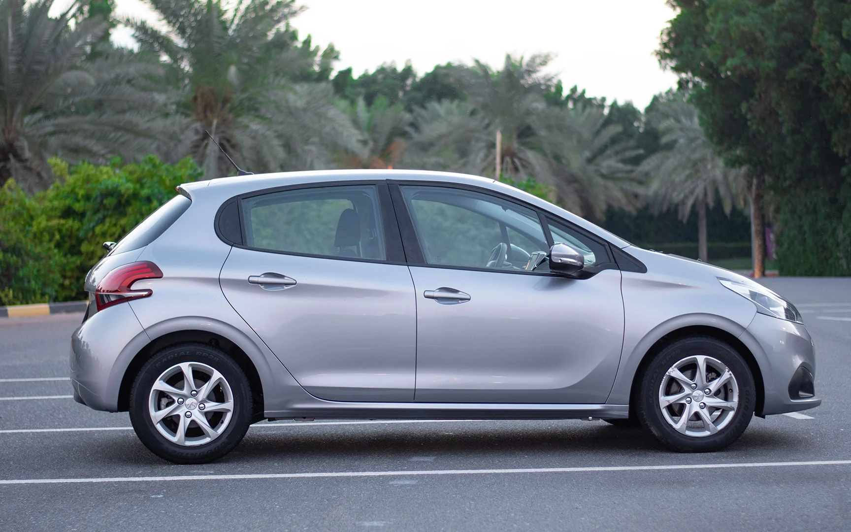 Used 2019 Peugeot 208 Active Silver – Left Side View at First Choice Cars Sharjah