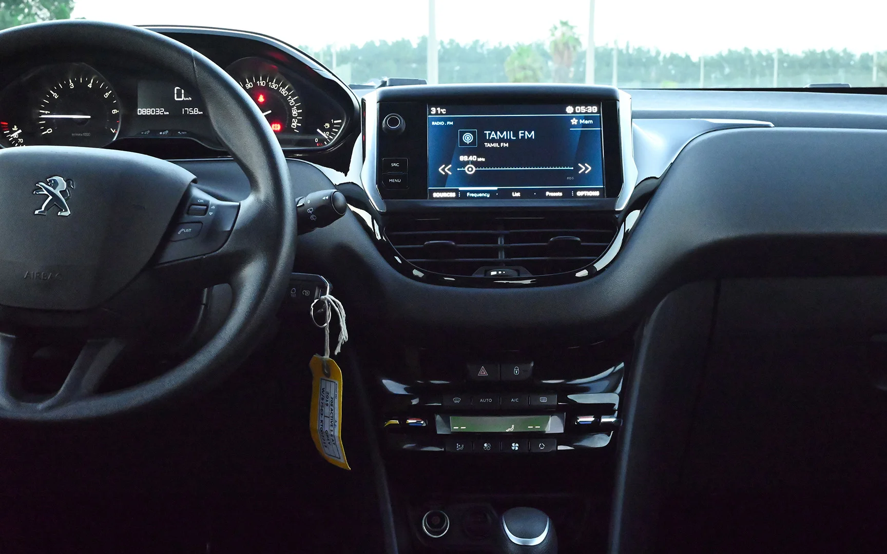 Used 2019 Peugeot 208 Active Silver – Infotainment / Touchscreen System at First Choice Cars Sharjah