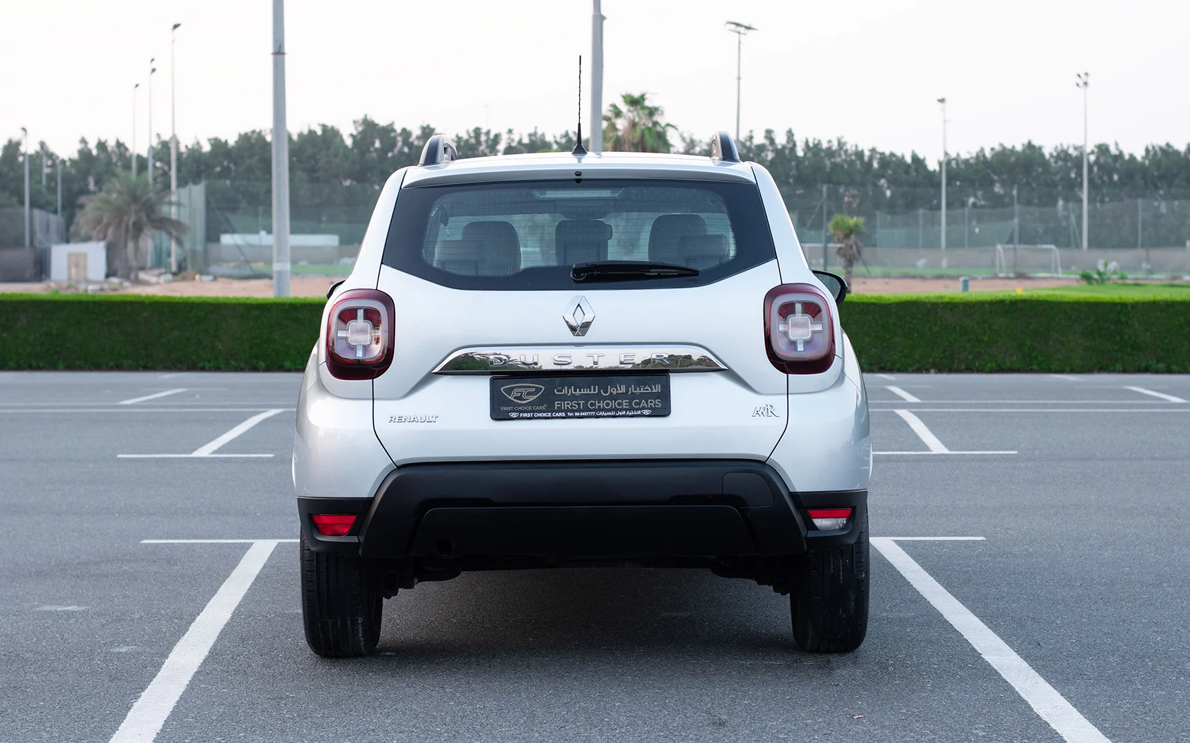 Used 2020 Renault Duster Se Silver – Back/Rear View at First Choice Cars Sharjah