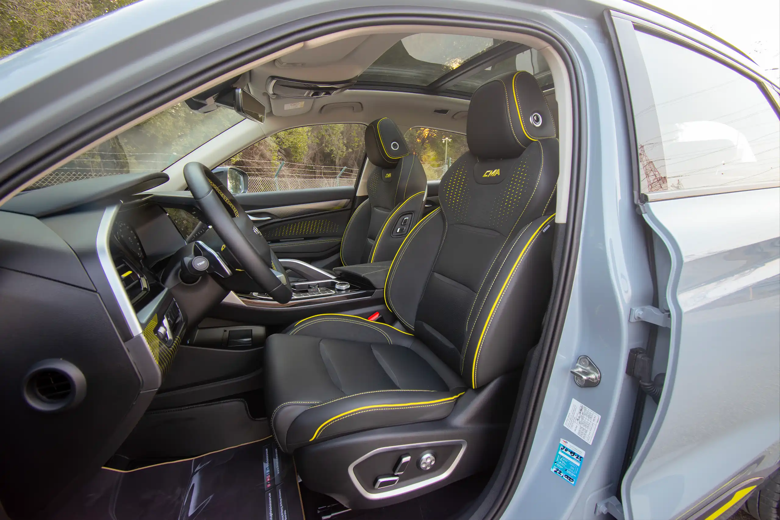 Used 2024 Geely Tugella GF+ Grey – Front Driver Side Cabin View at First Choice Cars Sharjah