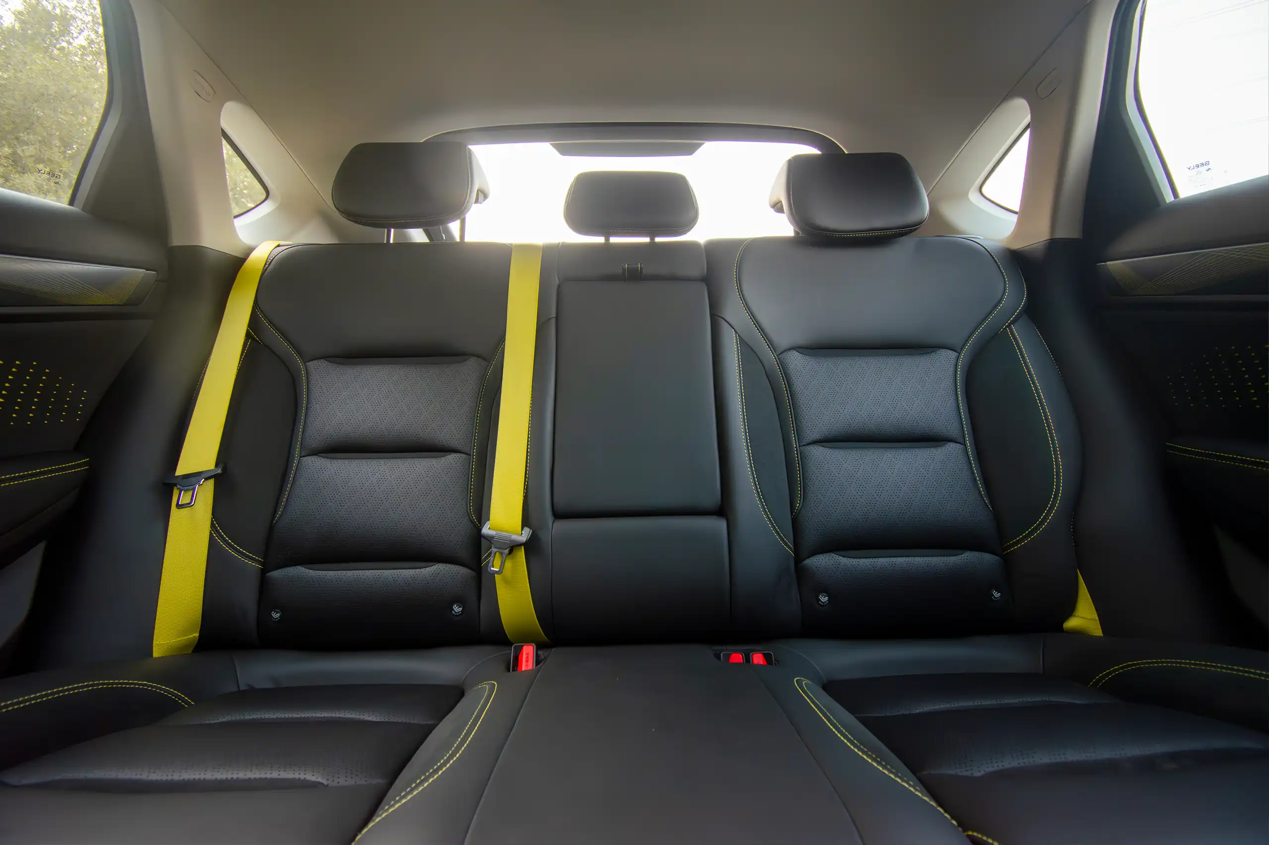 Used 2024 Geely Tugella GF+ Grey – Rear Seat View at First Choice Cars Sharjah