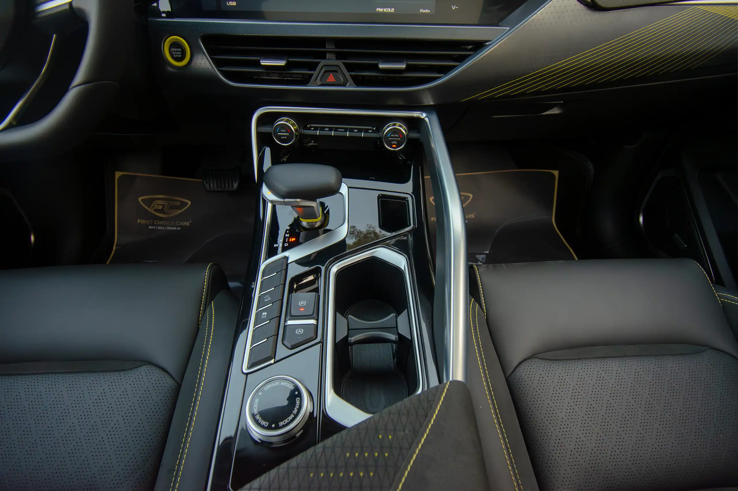 Used 2024 Geely Tugella GF+ Grey – Center Console & Gear Shifter at First Choice Cars Sharjah