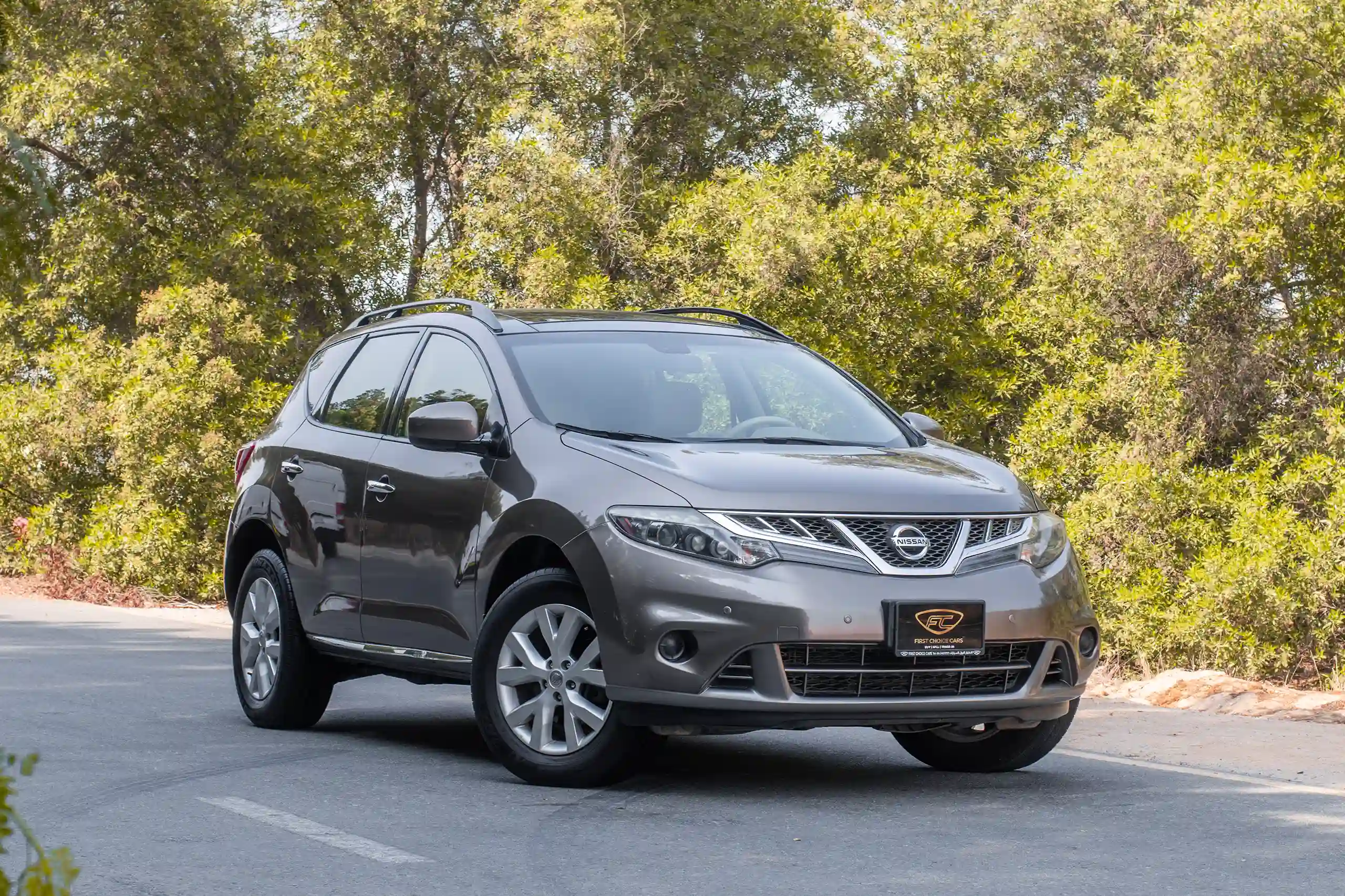 Used 2015 Nissan Murano SL Grey – Right Front Diagonal (45°) View at First Choice Cars Sharjah