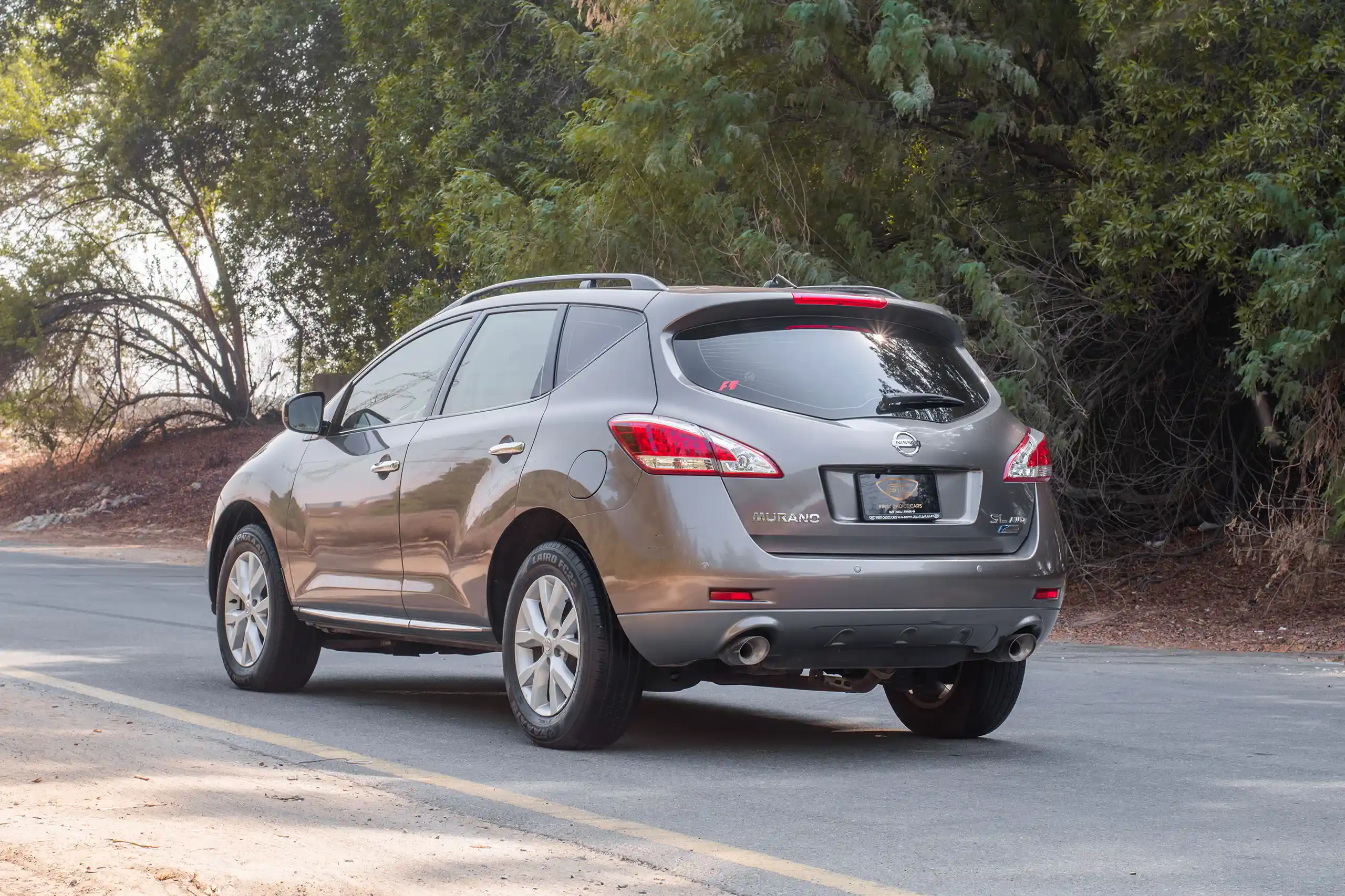 Used 2015 Nissan Murano SL Grey – Left Back Diagonal (45°) View at First Choice Cars Sharjah