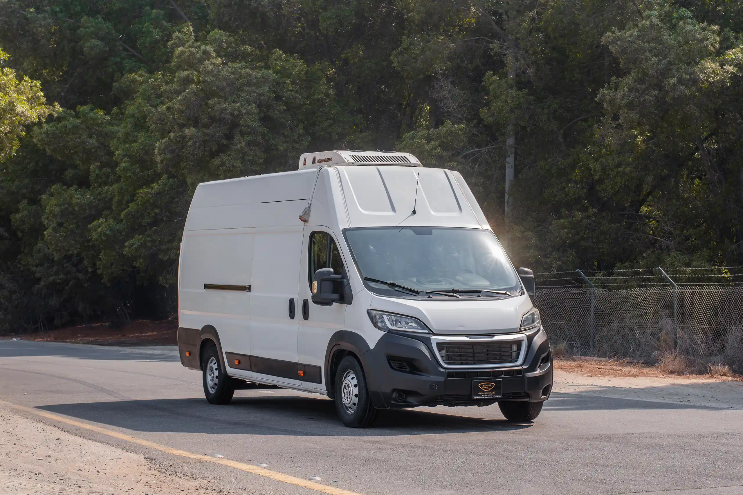 Used 2021 Peugeot BOXER L4H3 White – Right Front Diagonal (45°) View at First Choice Cars Sharjah