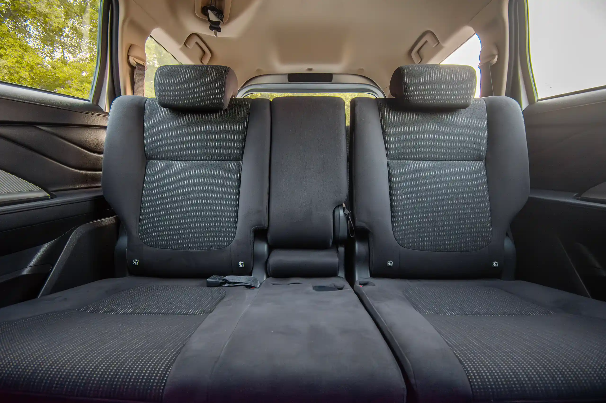 Used 2022 Mitsubishi Xpander GLS Silver – Rear Seat View at First Choice Cars Sharjah