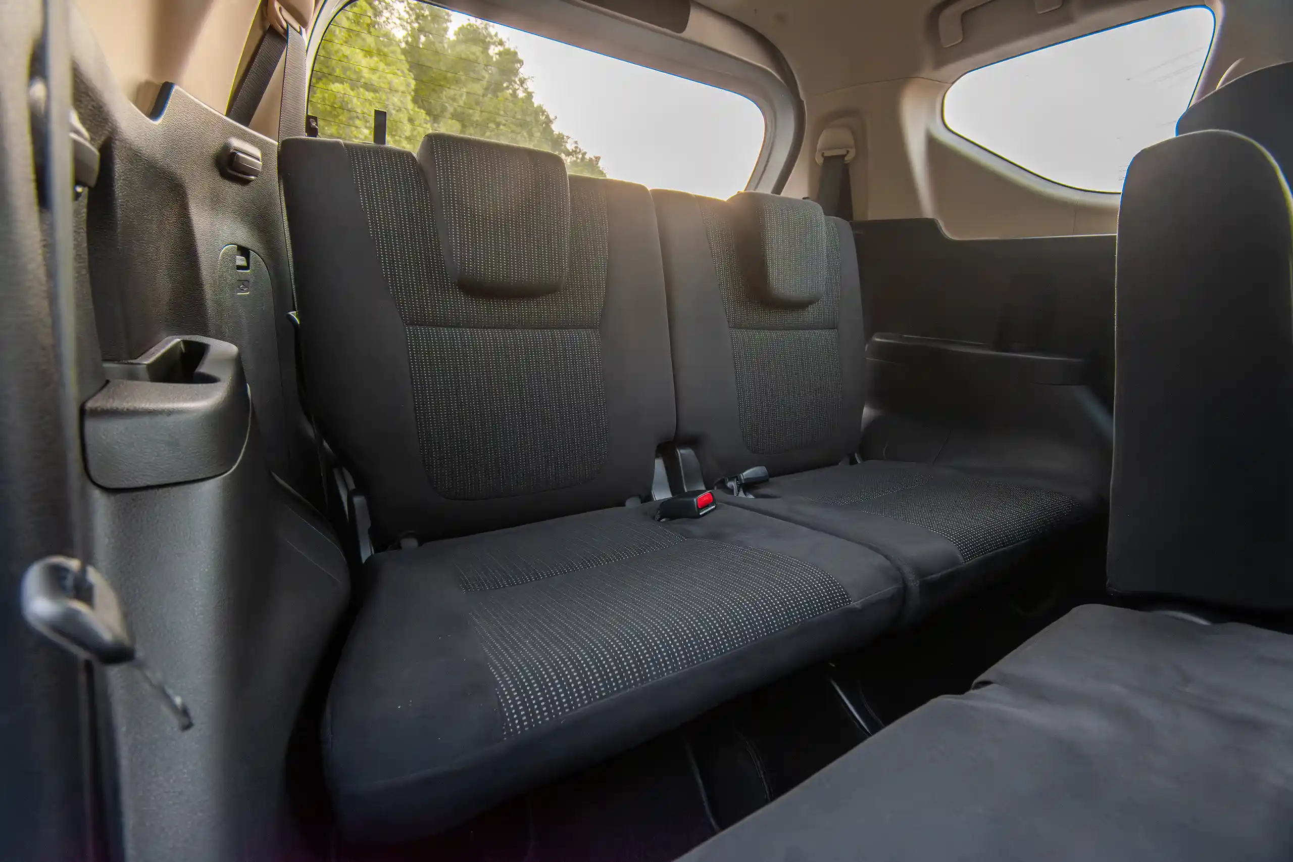 Used 2022 Mitsubishi Xpander GLS Silver – Third Row Right Seat View at First Choice Cars Sharjah