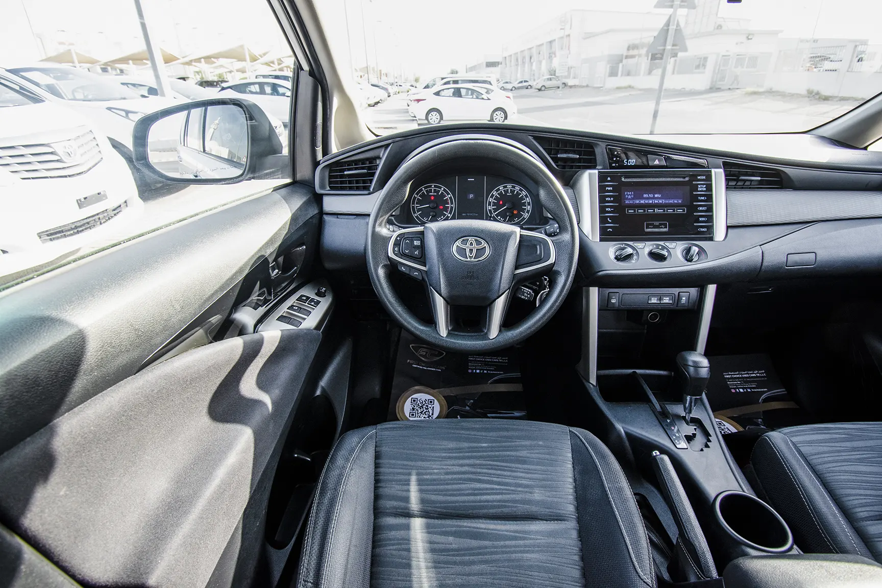 Used 2019 Toyota Innova SE White – Steering Wheel & Instrument Cluster at First Choice Cars Sharjah