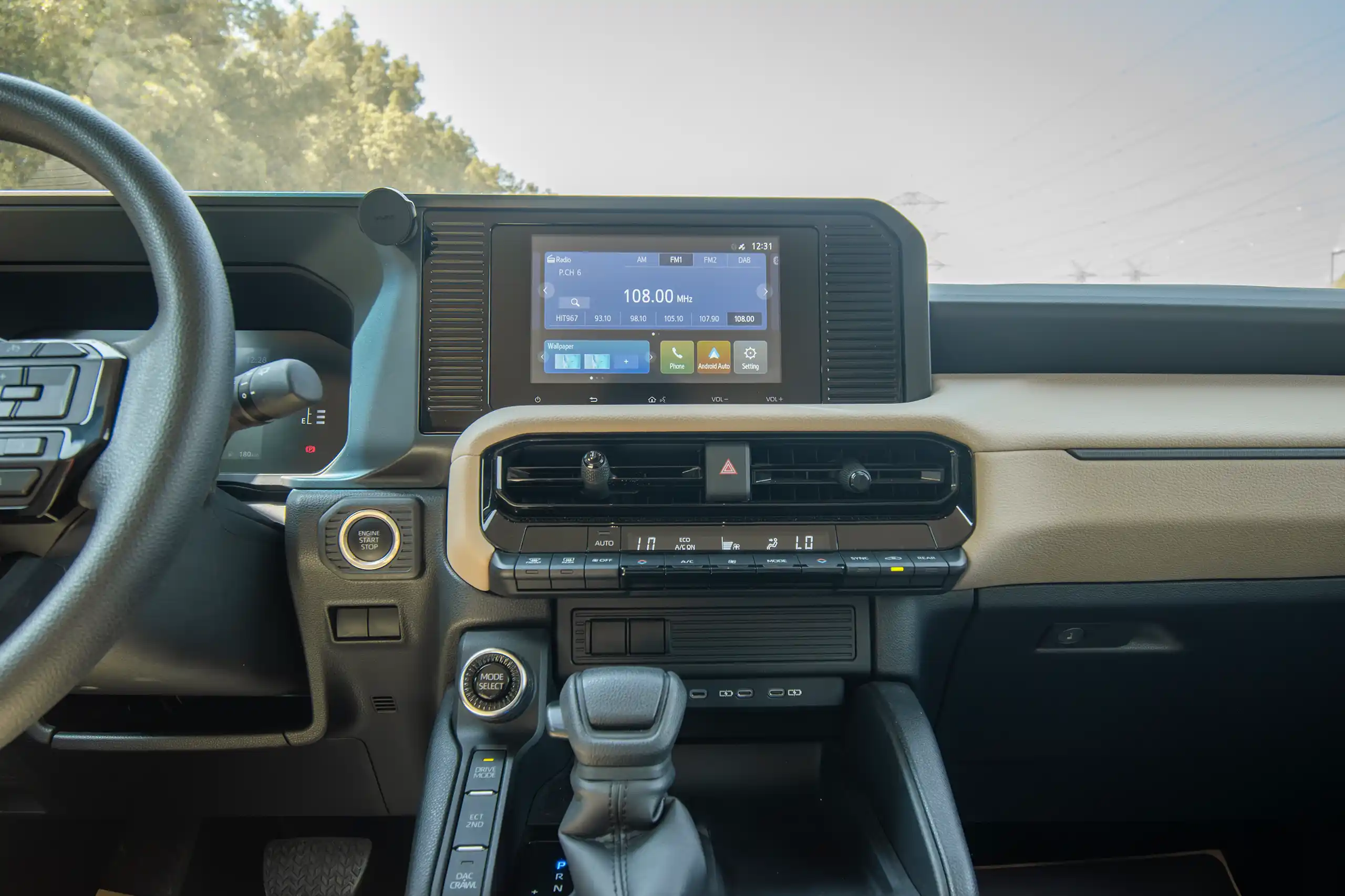 Used 2024 Toyota Prado TXR Grey – Infotainment / Touchscreen System at First Choice Cars Sharjah