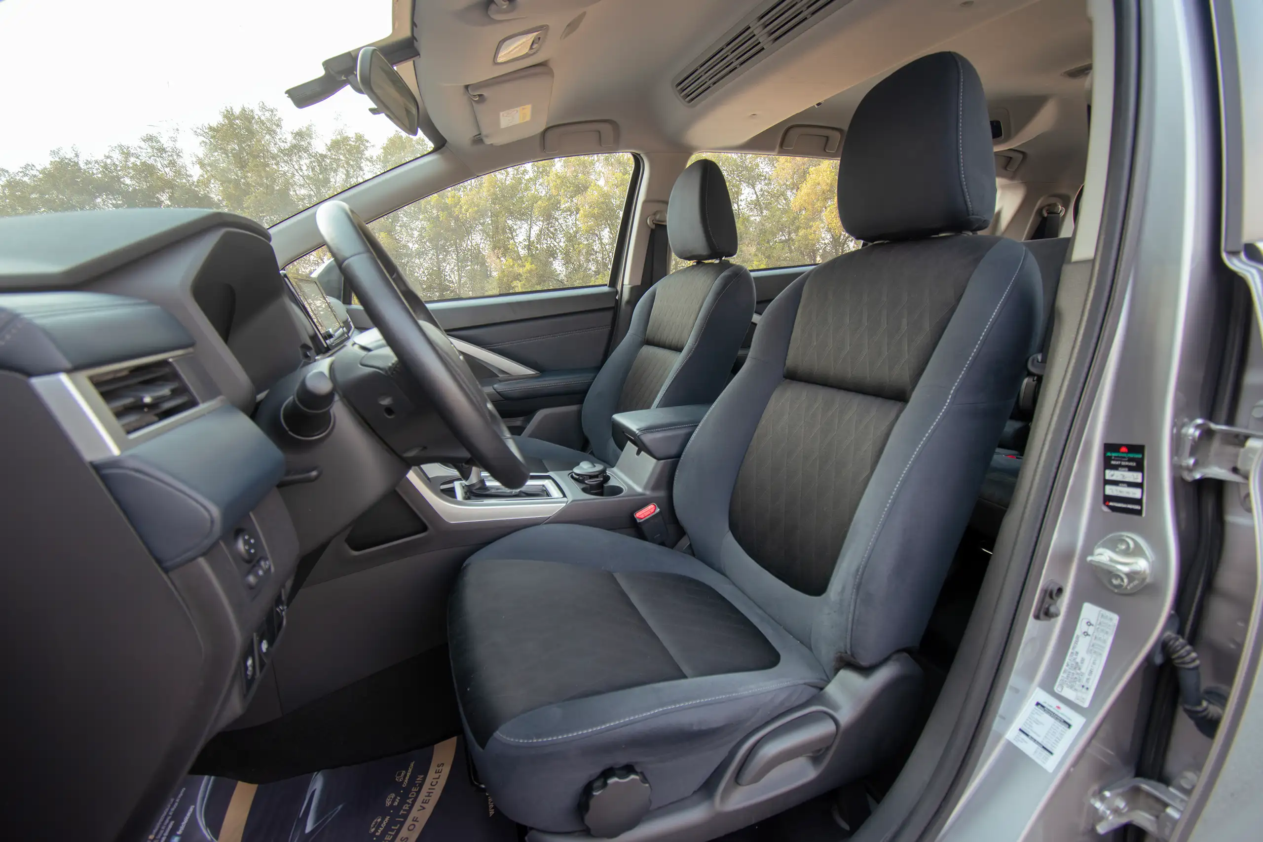 Used 2024 Mitsubishi Xpander Cross Premium Silver – Front Driver Side Cabin View at First Choice Cars Sharjah