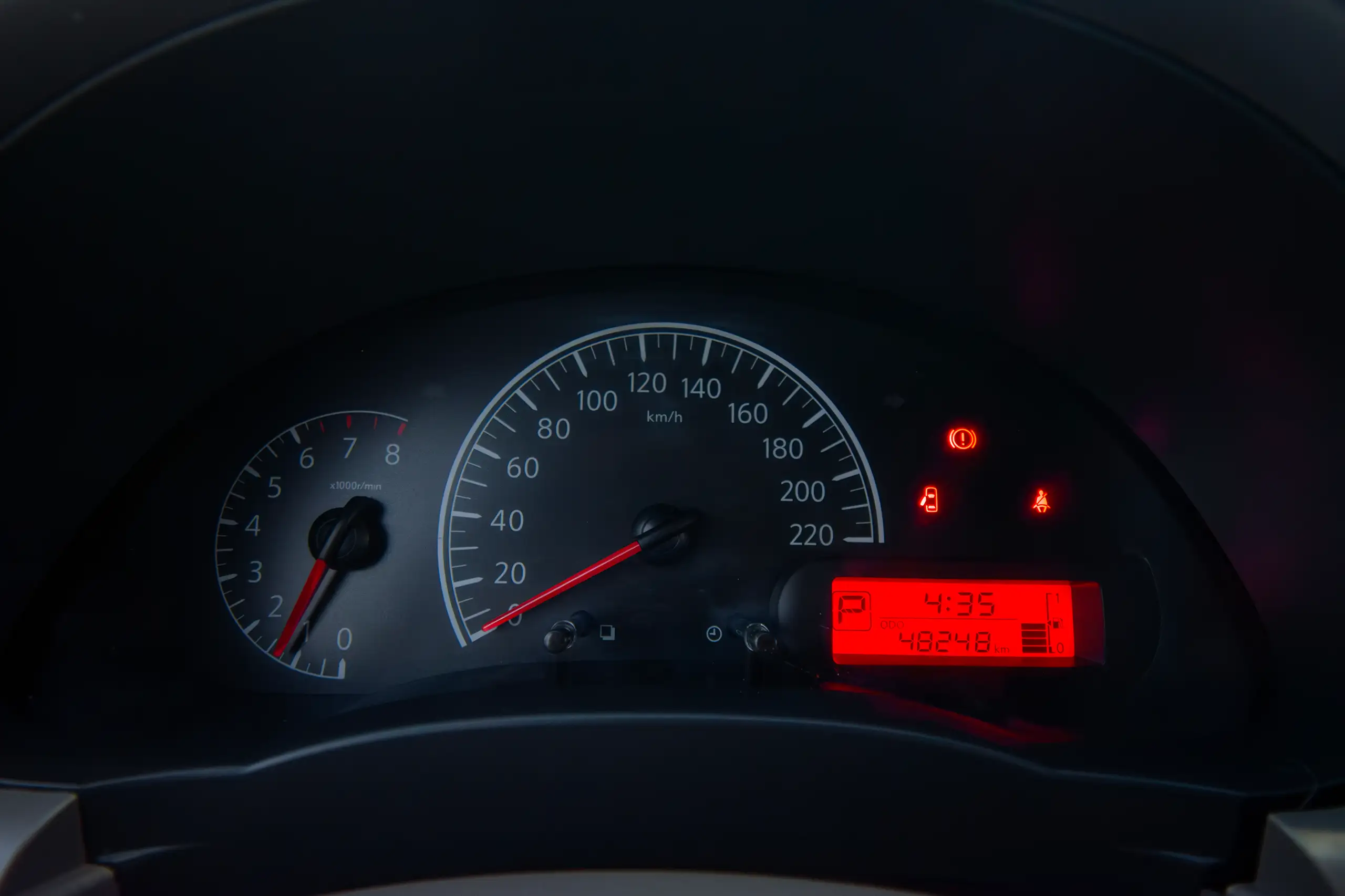 Used 2023 Nissan Sunny SV Silver – Odometer / Mileage Reading View at First Choice Cars Sharjah