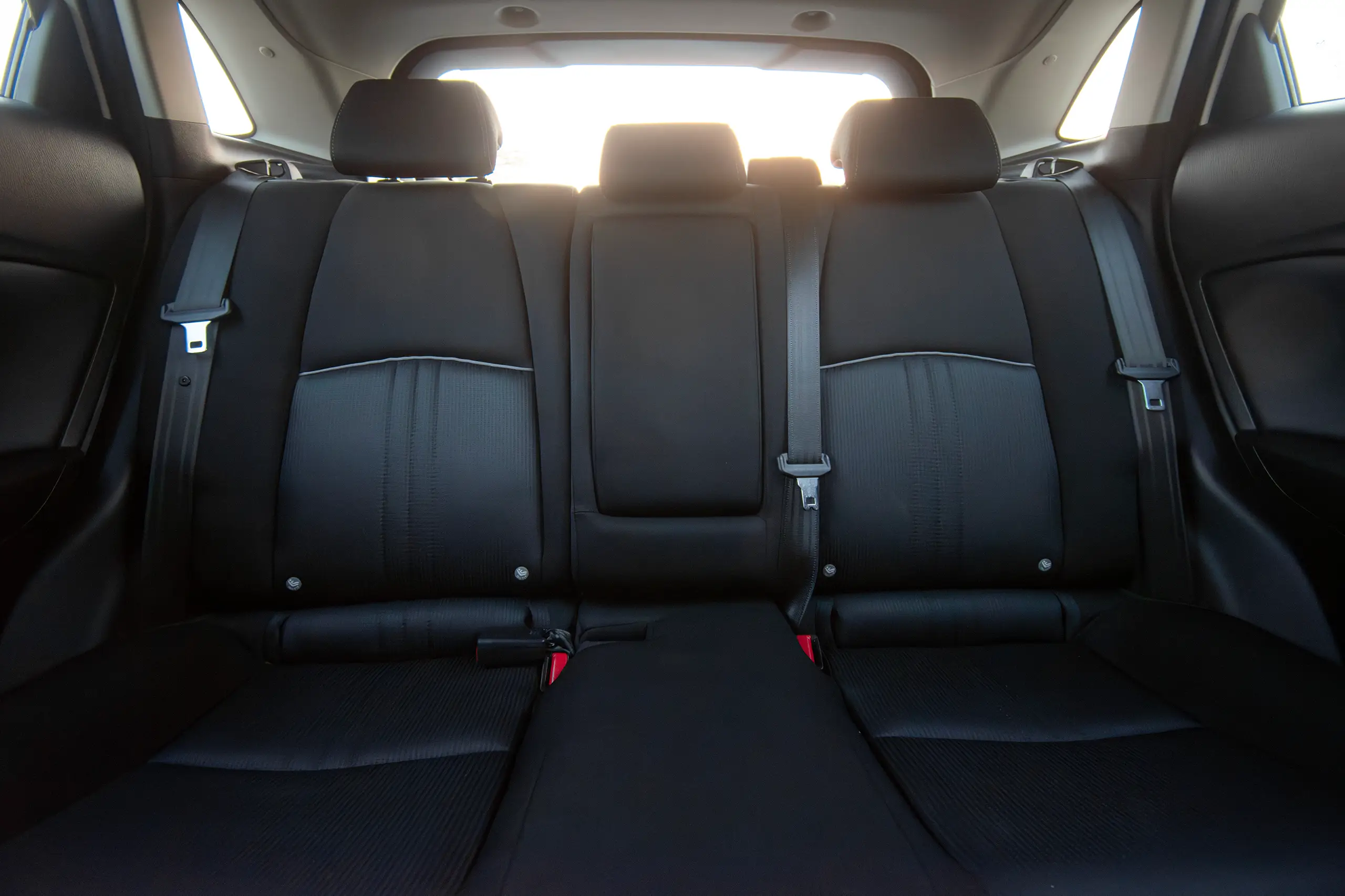 Used 2023 Mazda CX-3 Gs White – Rear Seat View at First Choice Cars Sharjah