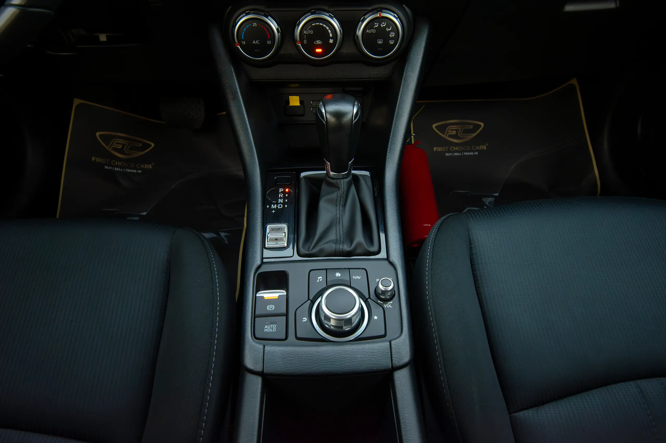 Used 2023 Mazda CX-3 Gs White – Center Console & Gear Shifter at First Choice Cars Sharjah