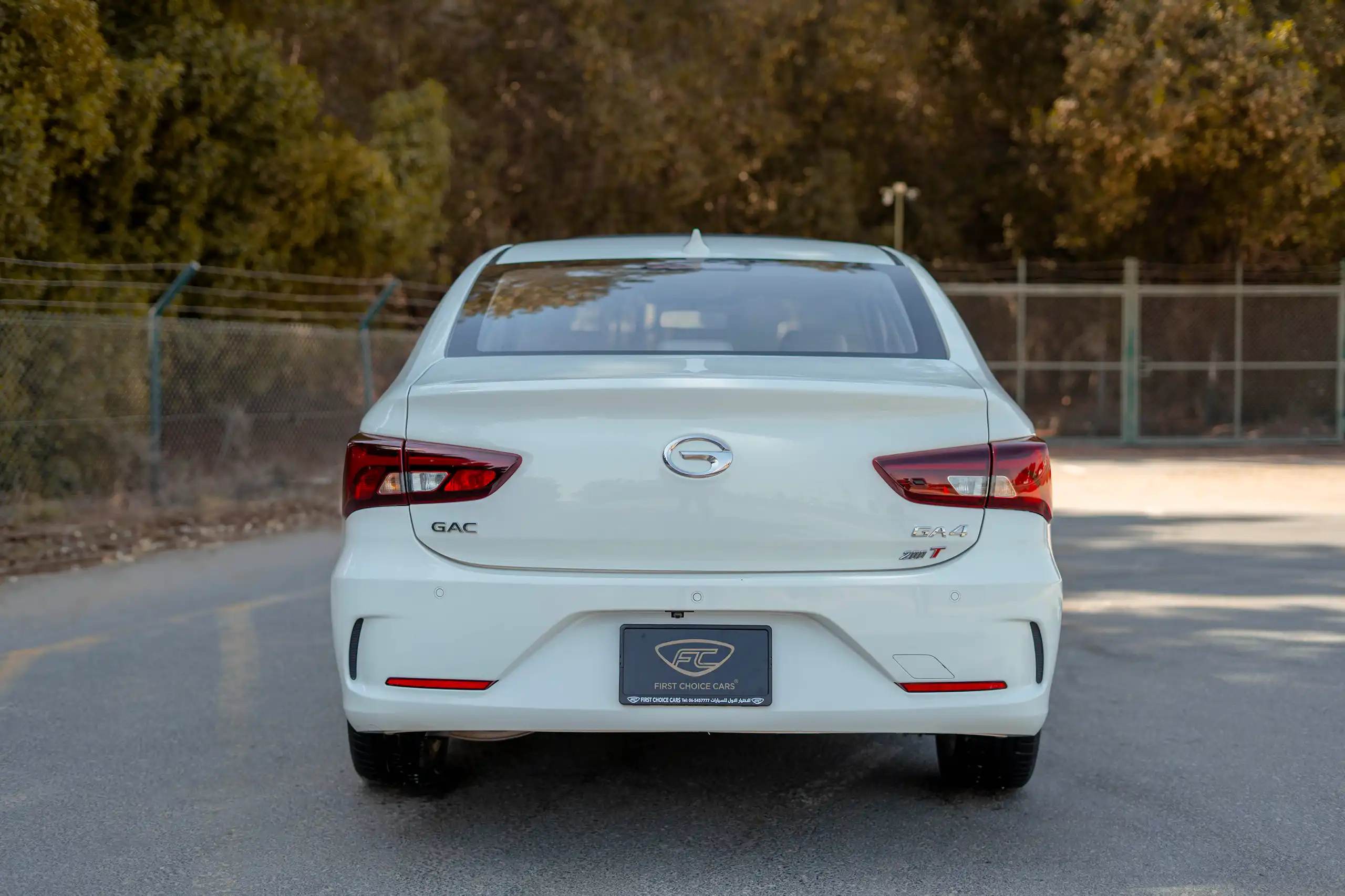 Used 2023 GAC GA4 GE White – Back/Rear View at First Choice Cars Sharjah
