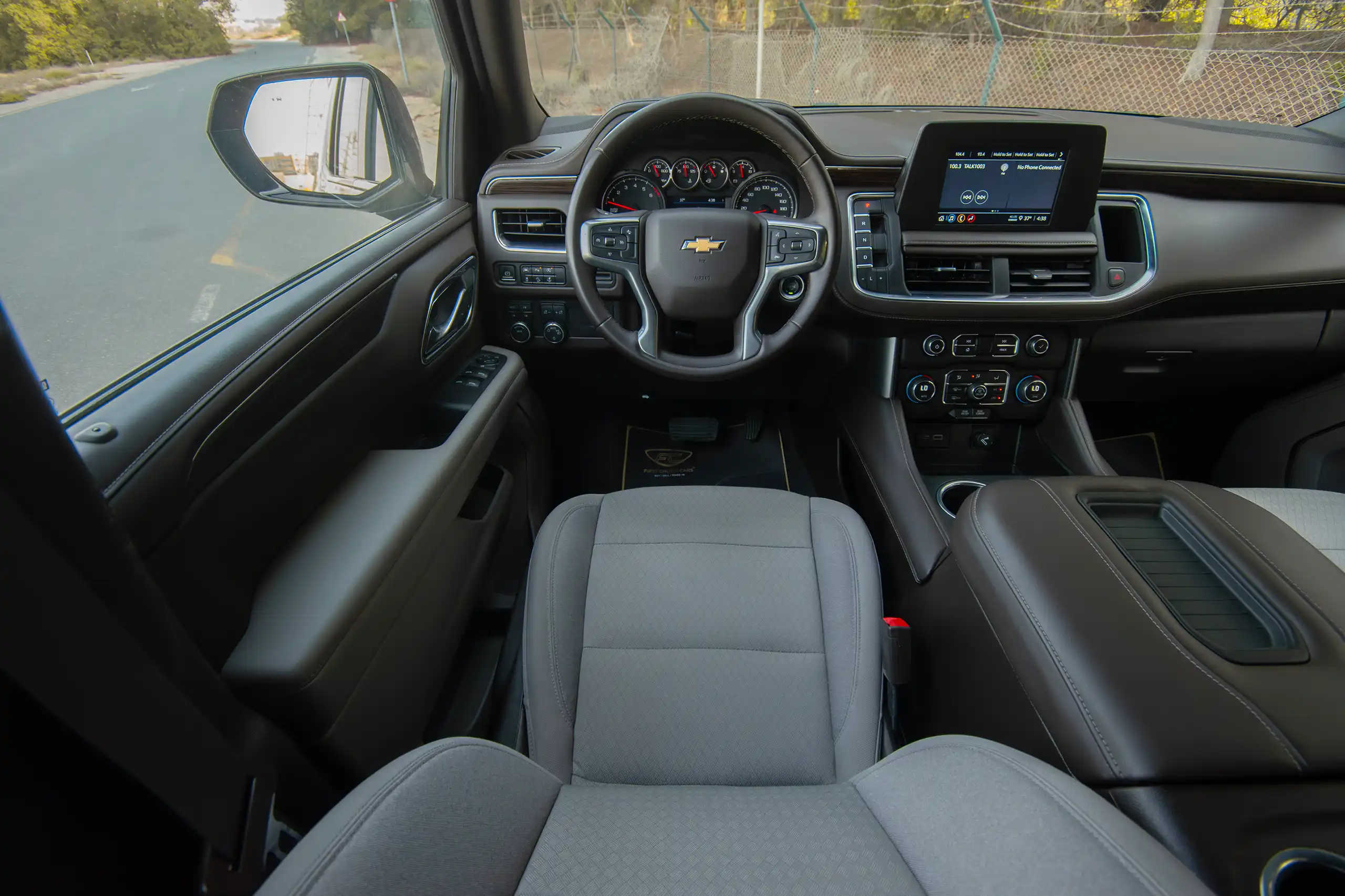 Used 2023 Chevrolet Tahoe LS Maroon – Steering Wheel & Instrument Cluster at First Choice Cars Sharjah