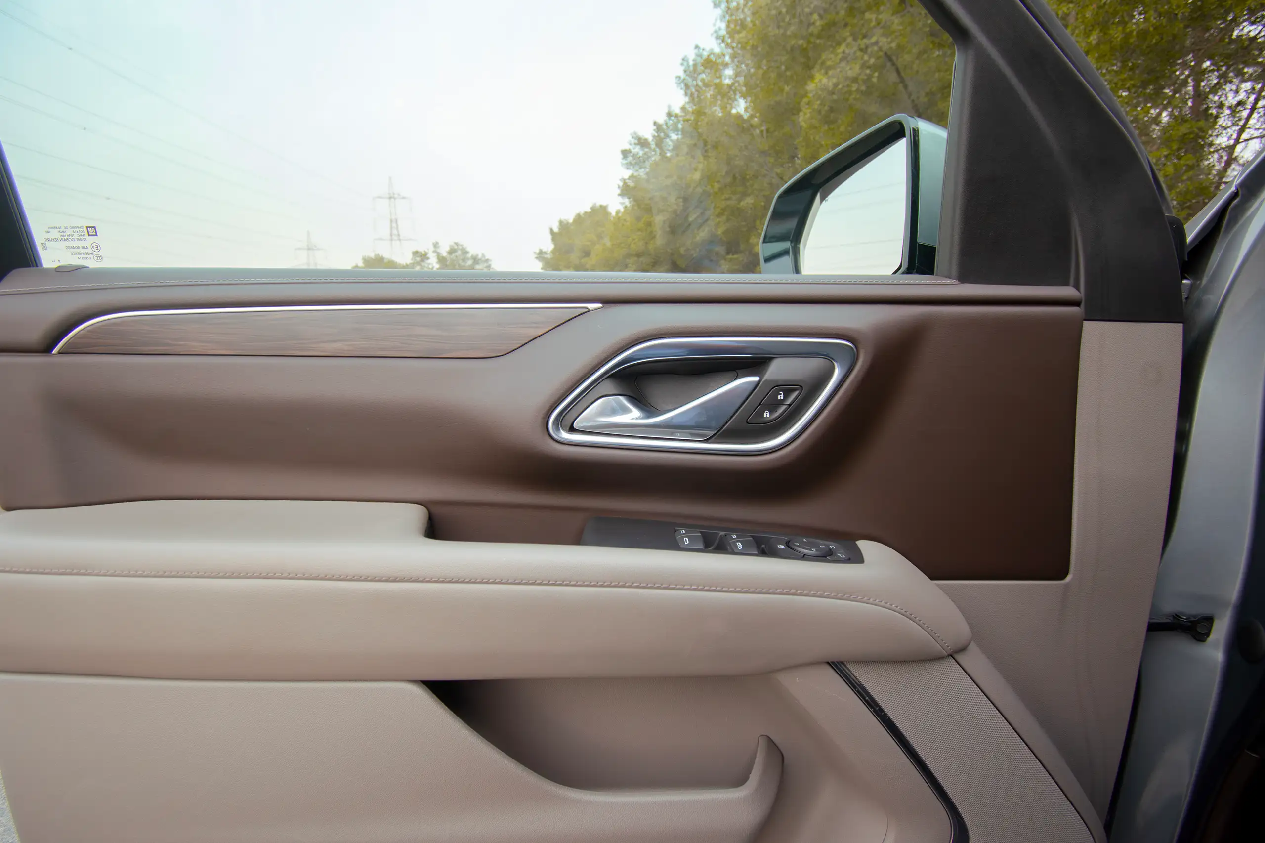 Used 2023 Chevrolet Tahoe LS Grey – Driver Door Panel Full View at First Choice Cars Sharjah