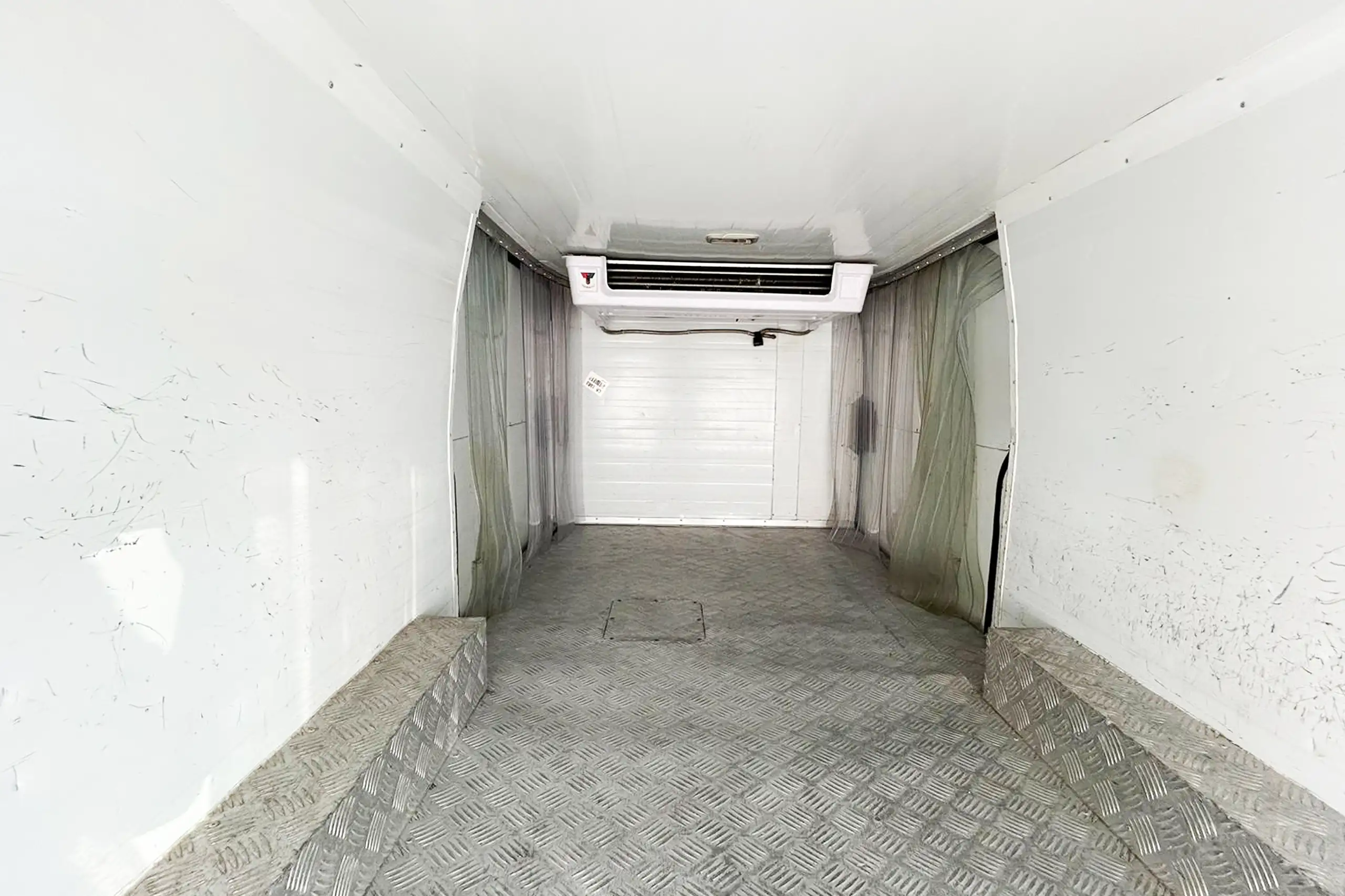 Used 2022 Toyota Hiace GL Standard Roof White – Chiller Box Rear Opening View at First Choice Cars Sharjah