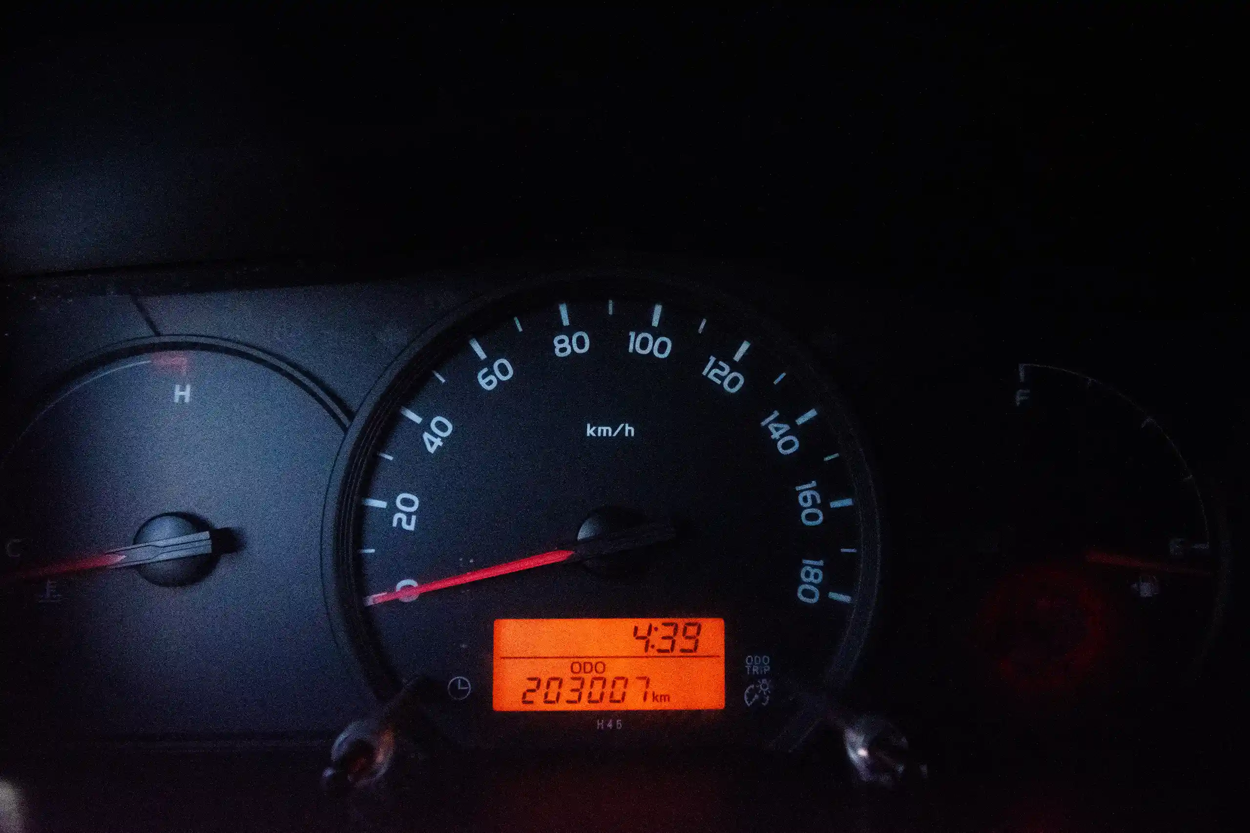 Used 2022 Toyota Hiace GL Standard Roof White – Odometer / Mileage Reading View at First Choice Cars Sharjah