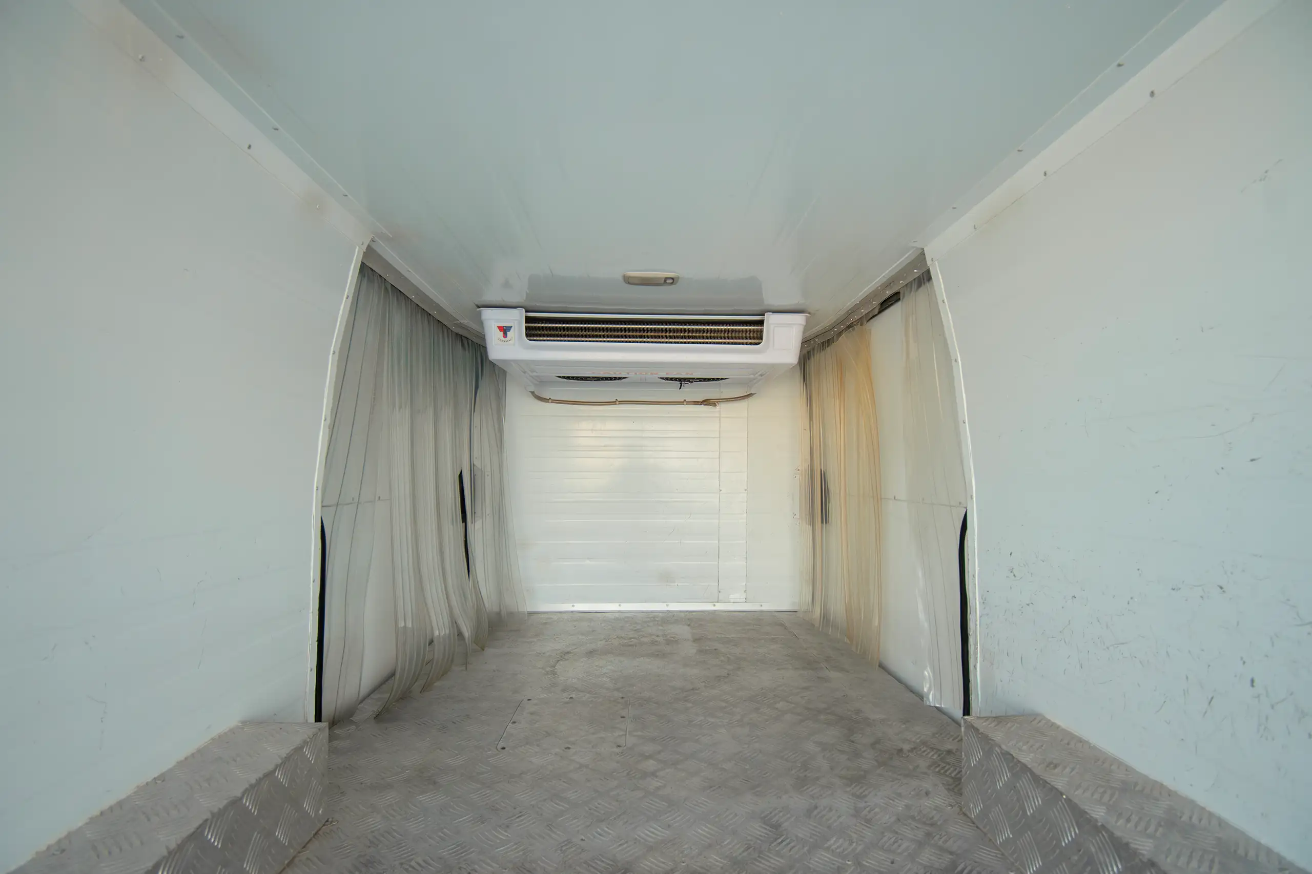 Used 2022 Toyota Hiace GL Standard Roof White – Chiller Box Rear Opening View at First Choice Cars Sharjah