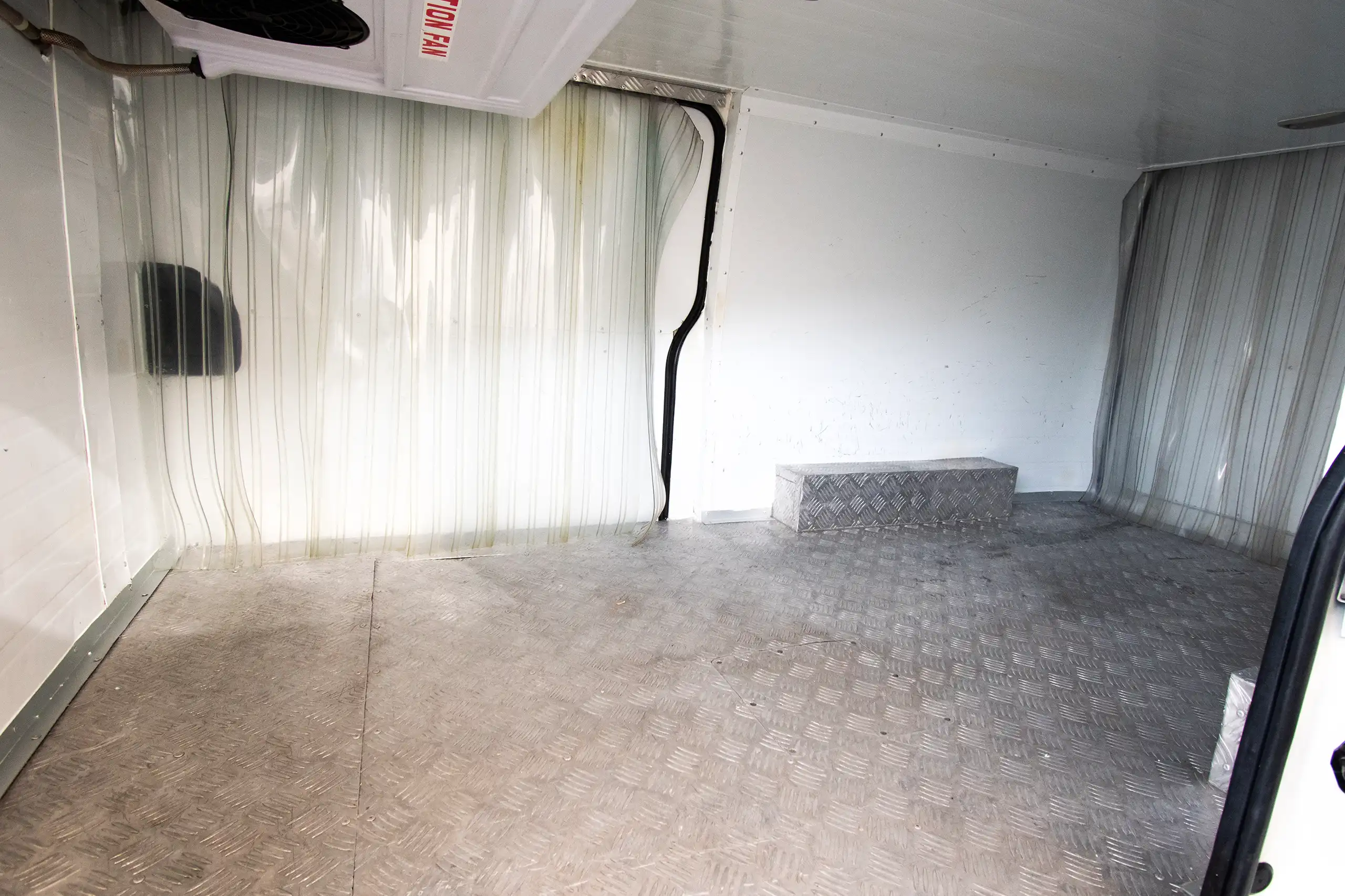 Used 2022 Toyota Hiace GL Standard Roof White – Chiller Box Right Side Interior View at First Choice Cars Sharjah