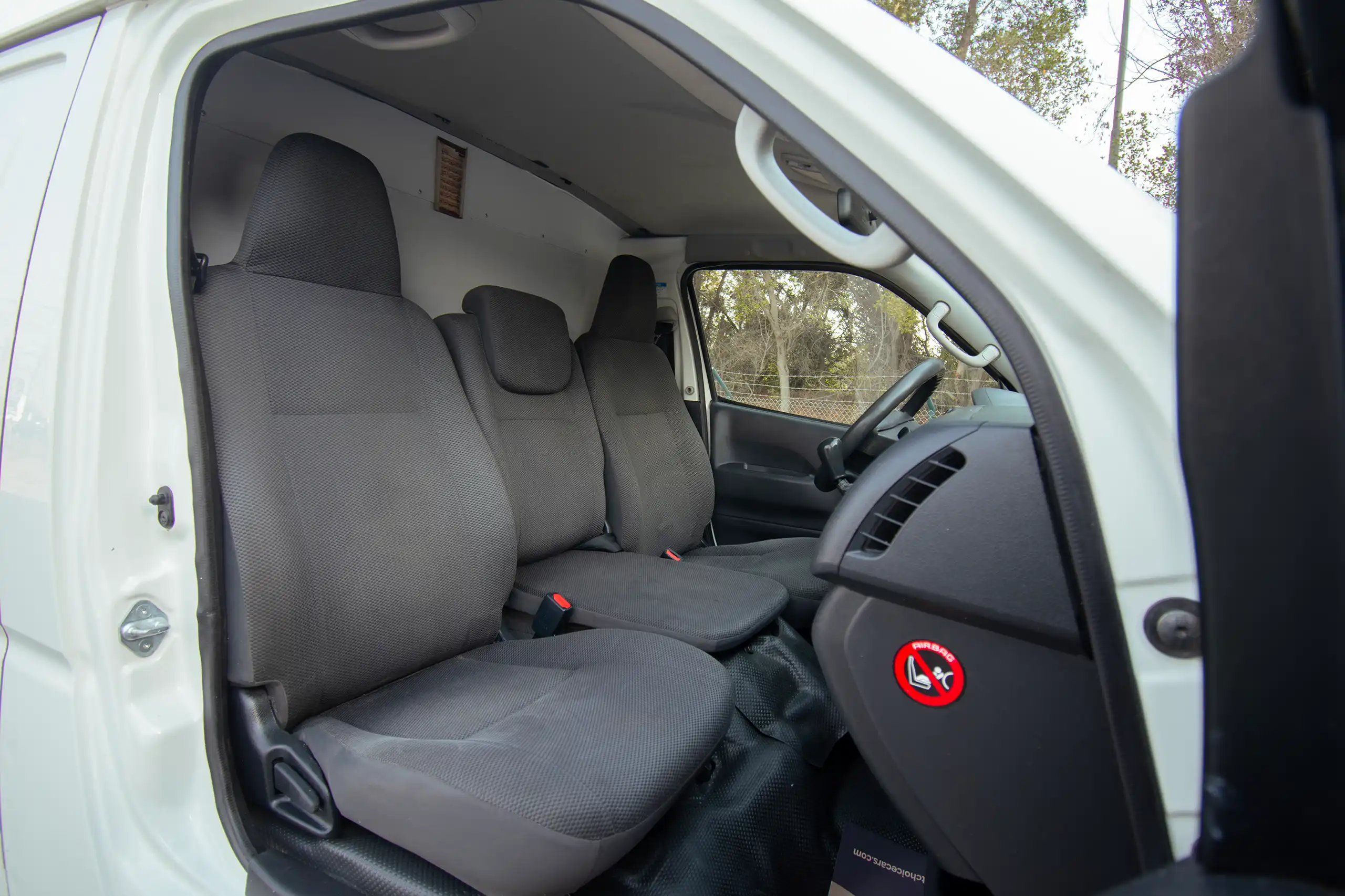 Used 2022 Toyota Hiace GL Standard Roof White – Front Passenger Side Cabin View at First Choice Cars Sharjah