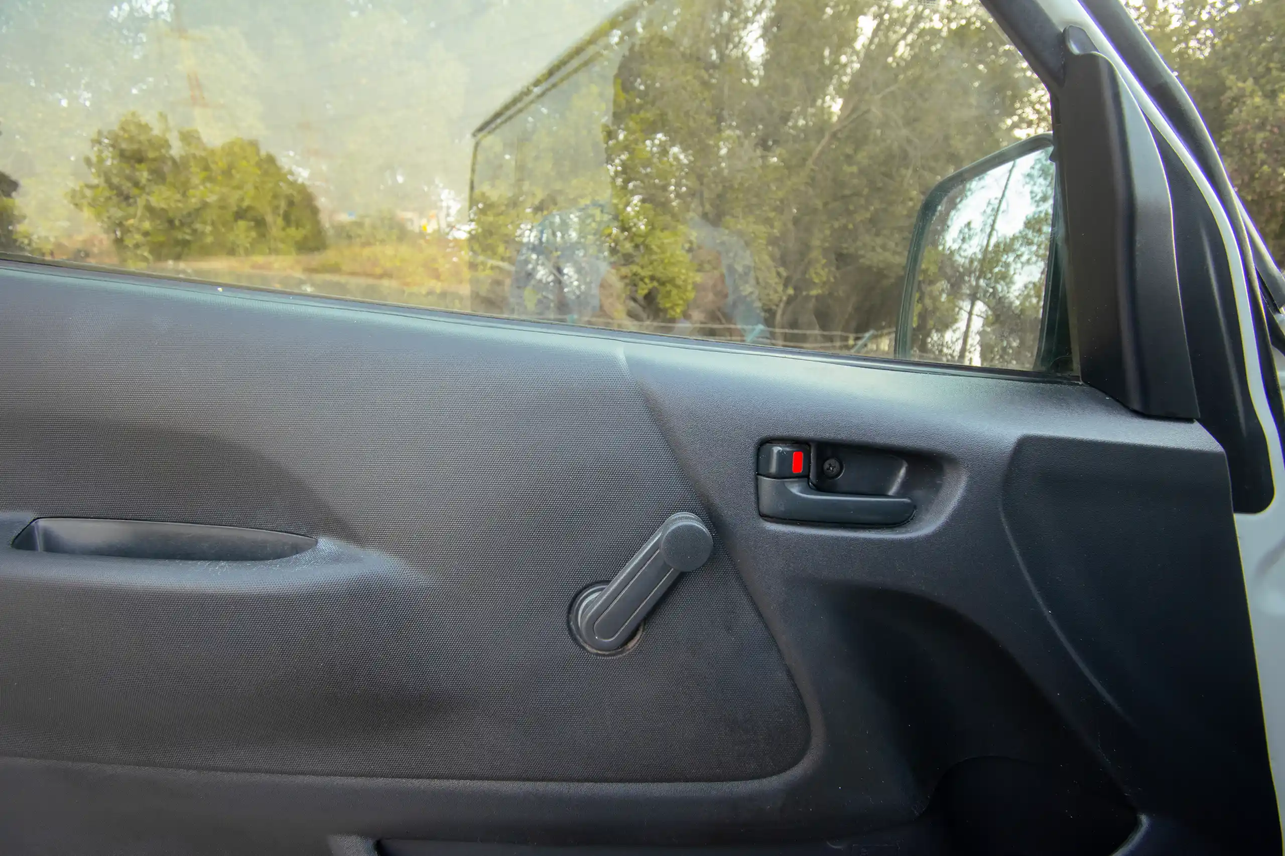 Used 2022 Toyota Hiace GL Standard Roof White – Driver Door Panel Full View at First Choice Cars Sharjah