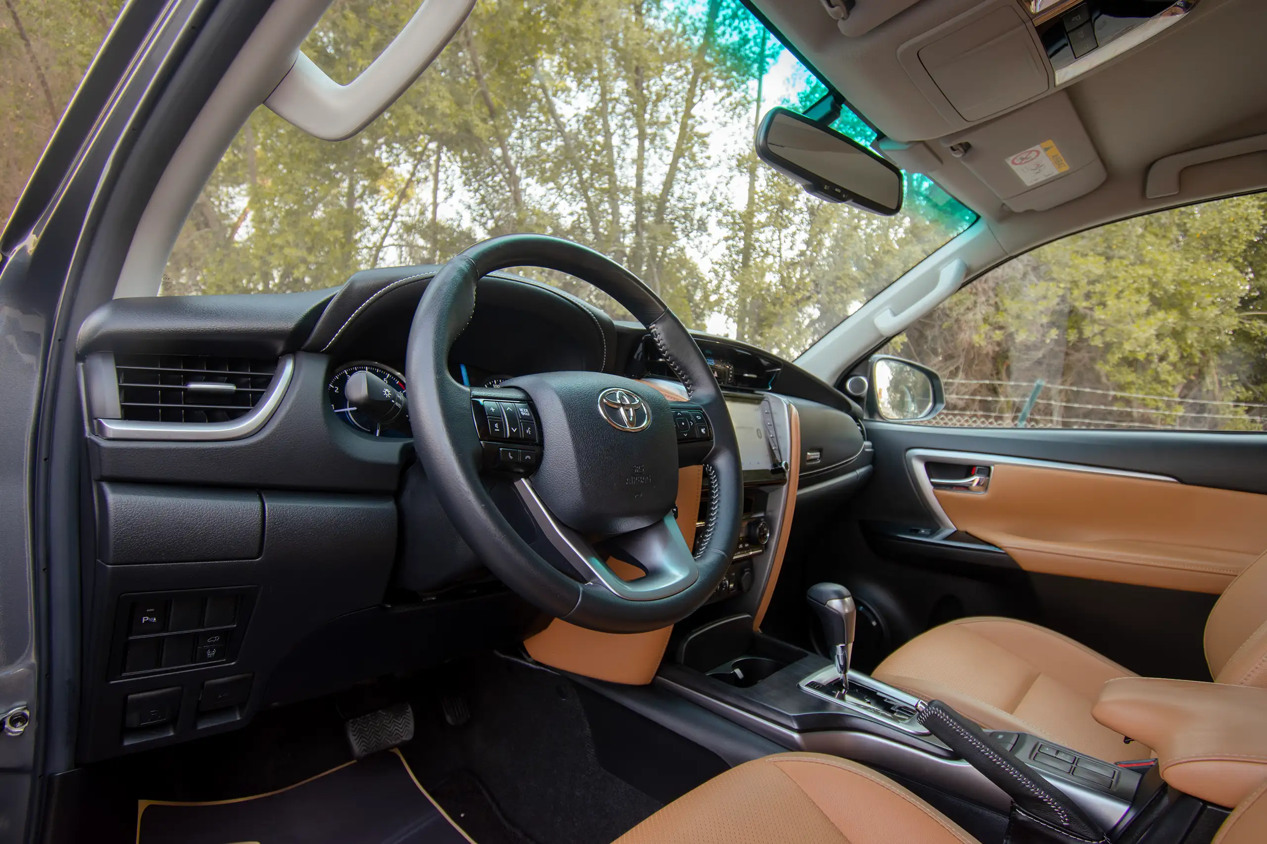 Used 2022 Toyota Fortuner VXR Grey – Driver Side Dashboard & Steering View at First Choice Cars Sharjah