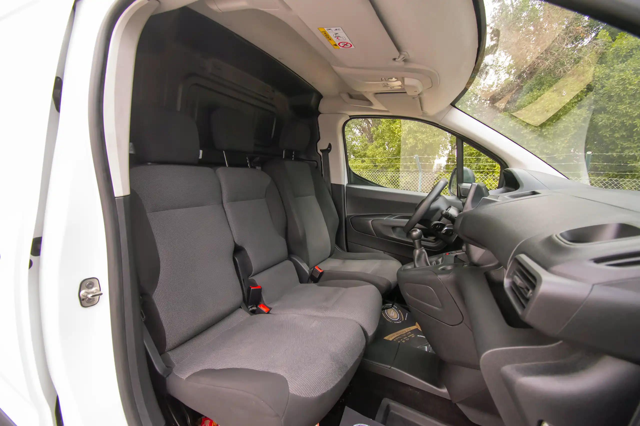 Used 2022 Peugeot Partner Standard White – Front Passenger Side Cabin View at First Choice Cars Sharjah