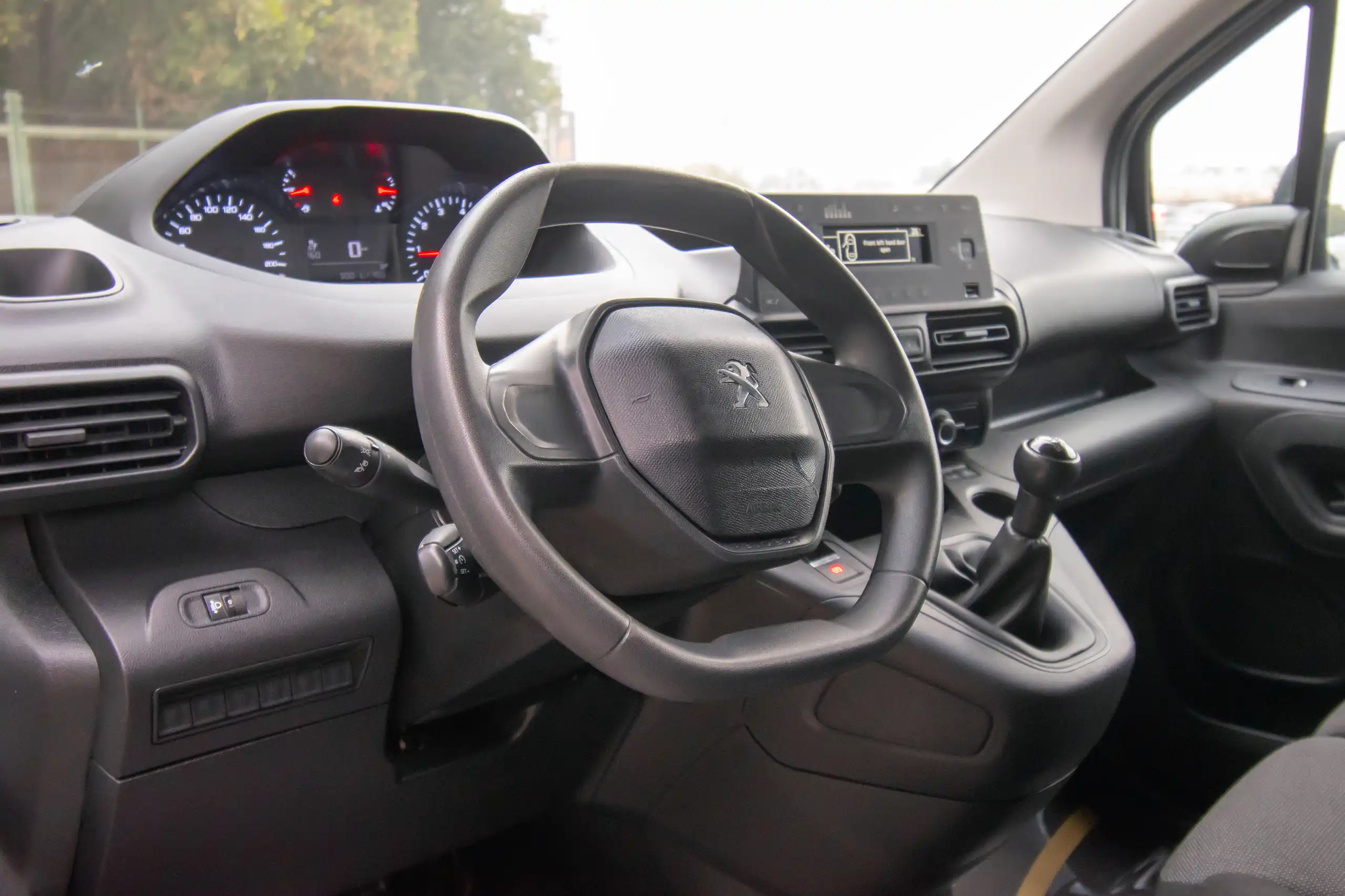 Used 2022 Peugeot Partner Standard White – Driver Side Dashboard & Steering View at First Choice Cars Sharjah