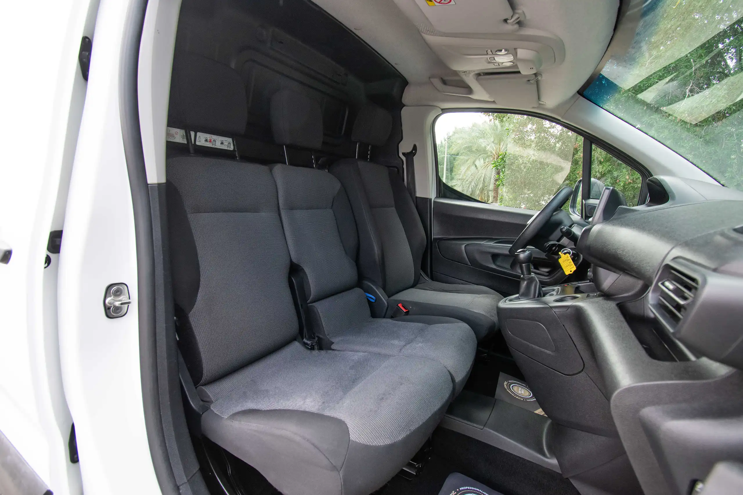 Used 2022 Peugeot Partner Standard White – Front Passenger Side Cabin View at First Choice Cars Sharjah