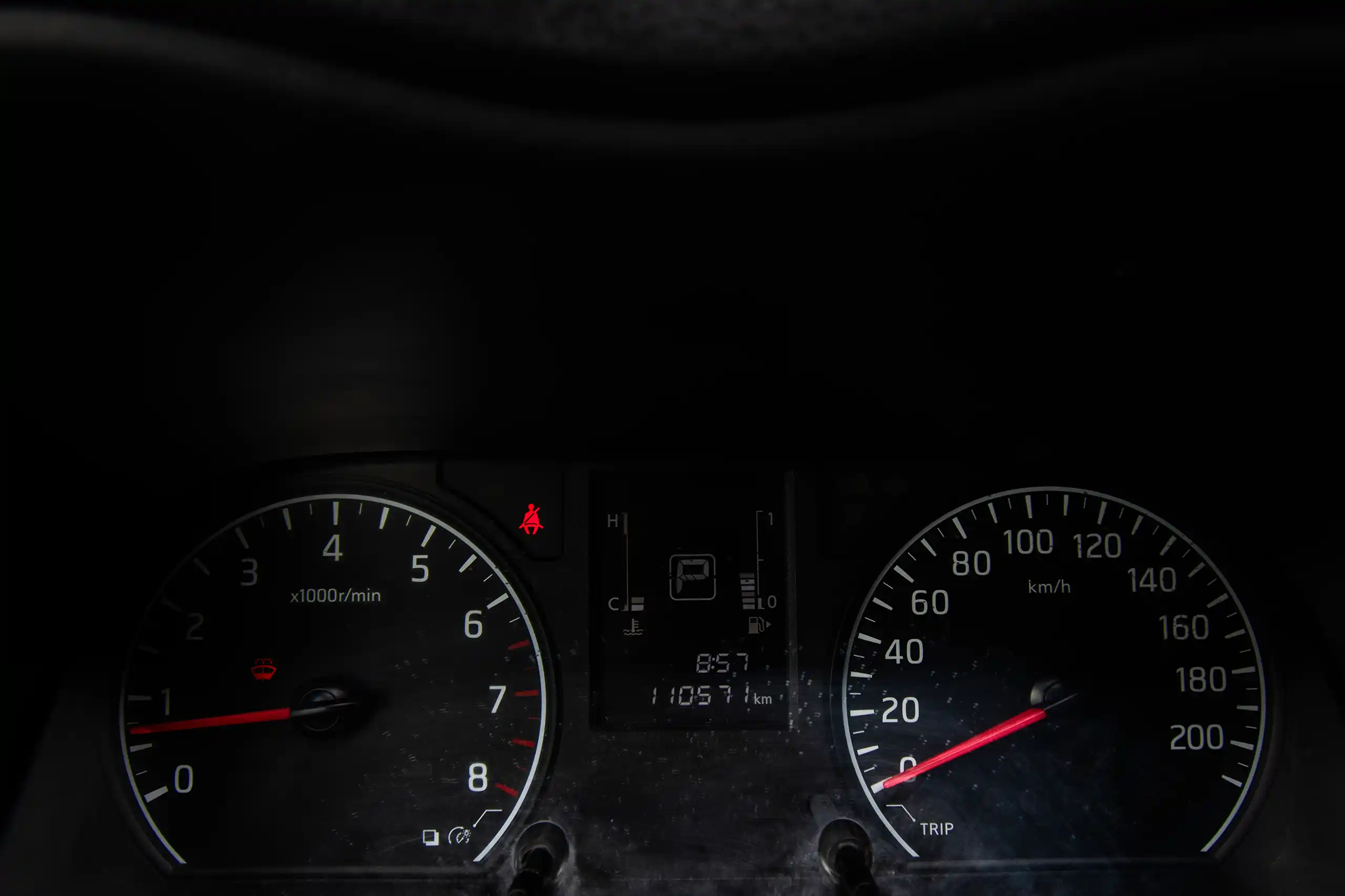 Used 2022 Nissan Urvan High Roof White – Odometer / Mileage Reading View at First Choice Cars Sharjah