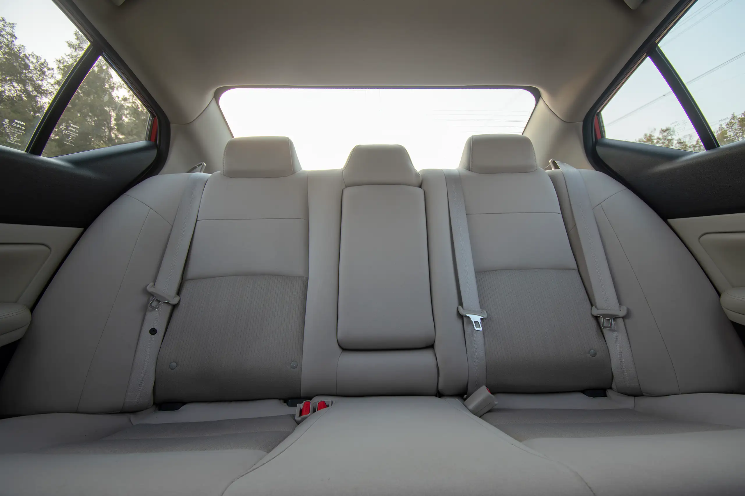 Used 2022 Nissan Altima SV Red – Rear Seat View at First Choice Cars Sharjah