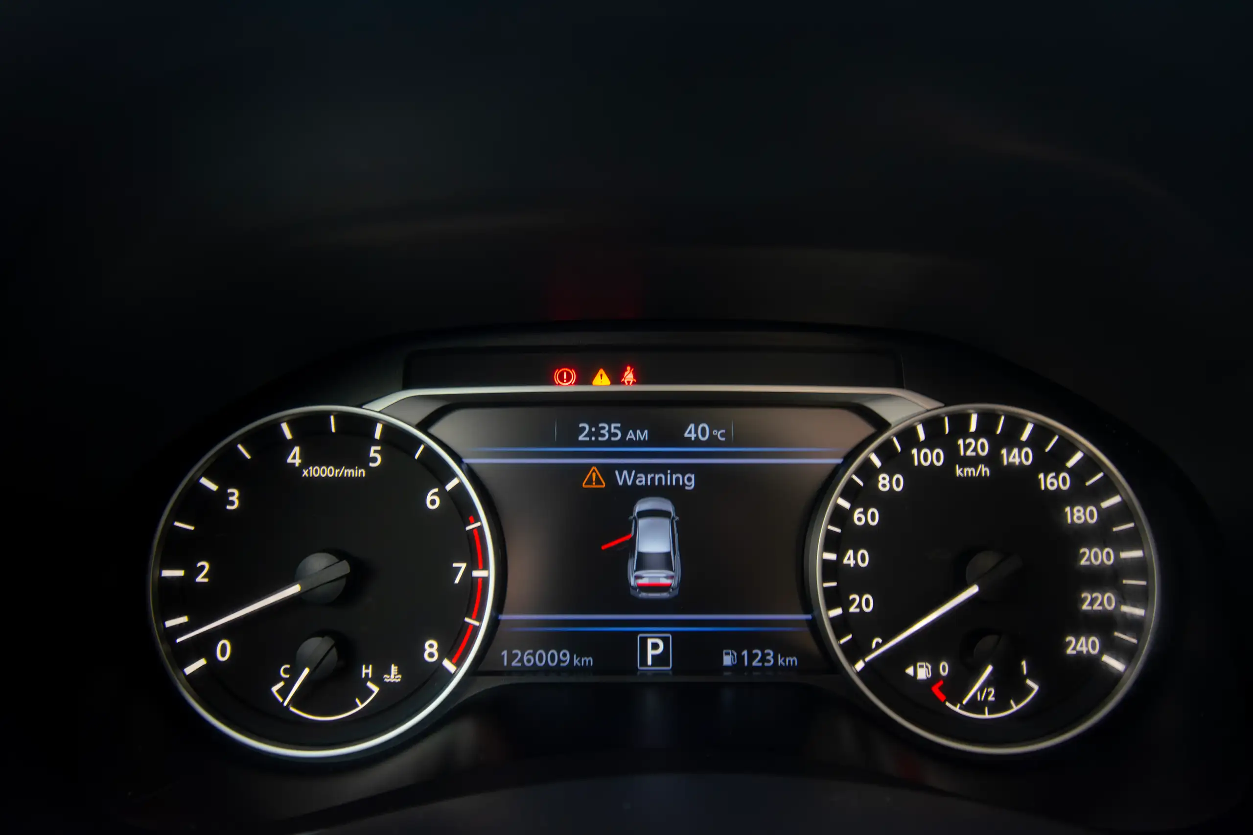 Used 2022 Nissan Altima SV Red – Odometer / Mileage Reading View at First Choice Cars Sharjah