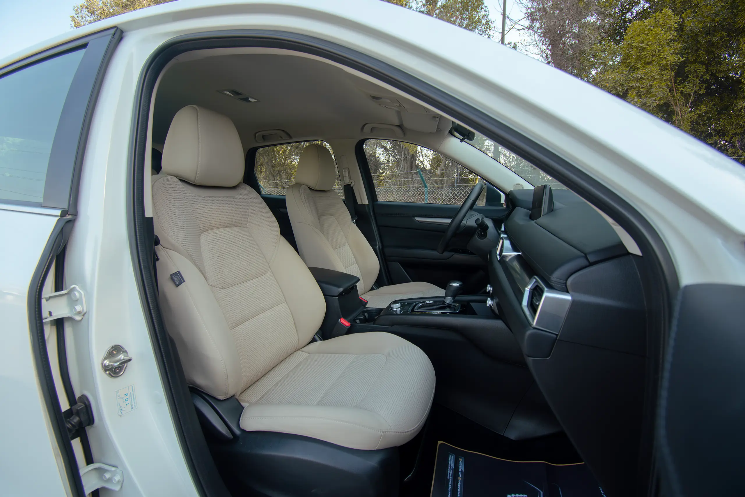 Used 2022 Mazda CX-5 GL White – Front Passenger Side Cabin View at First Choice Cars Sharjah