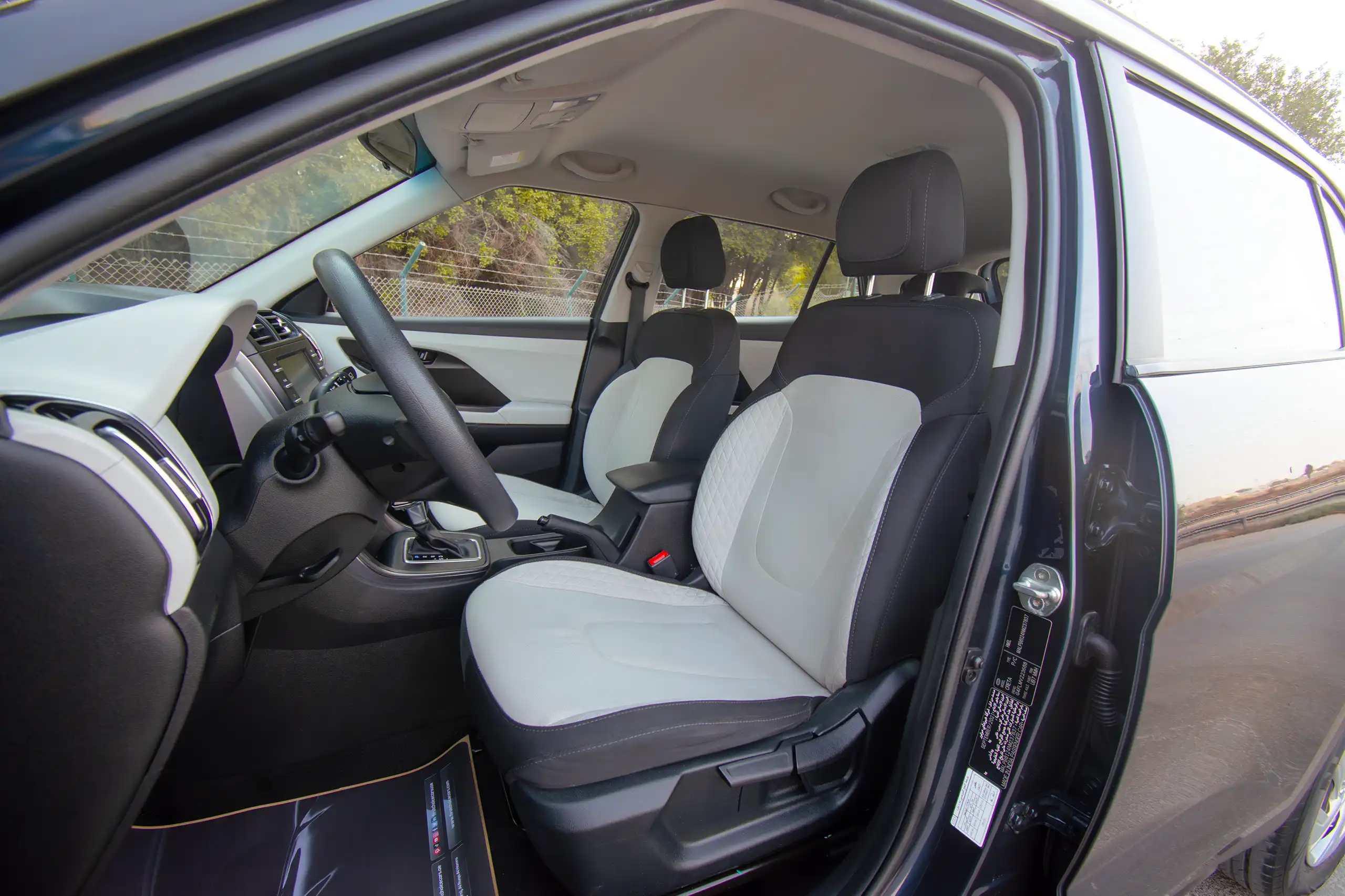 Used 2022 Hyundai Creta Smart Blue – Front Driver Side Cabin View at First Choice Cars Sharjah