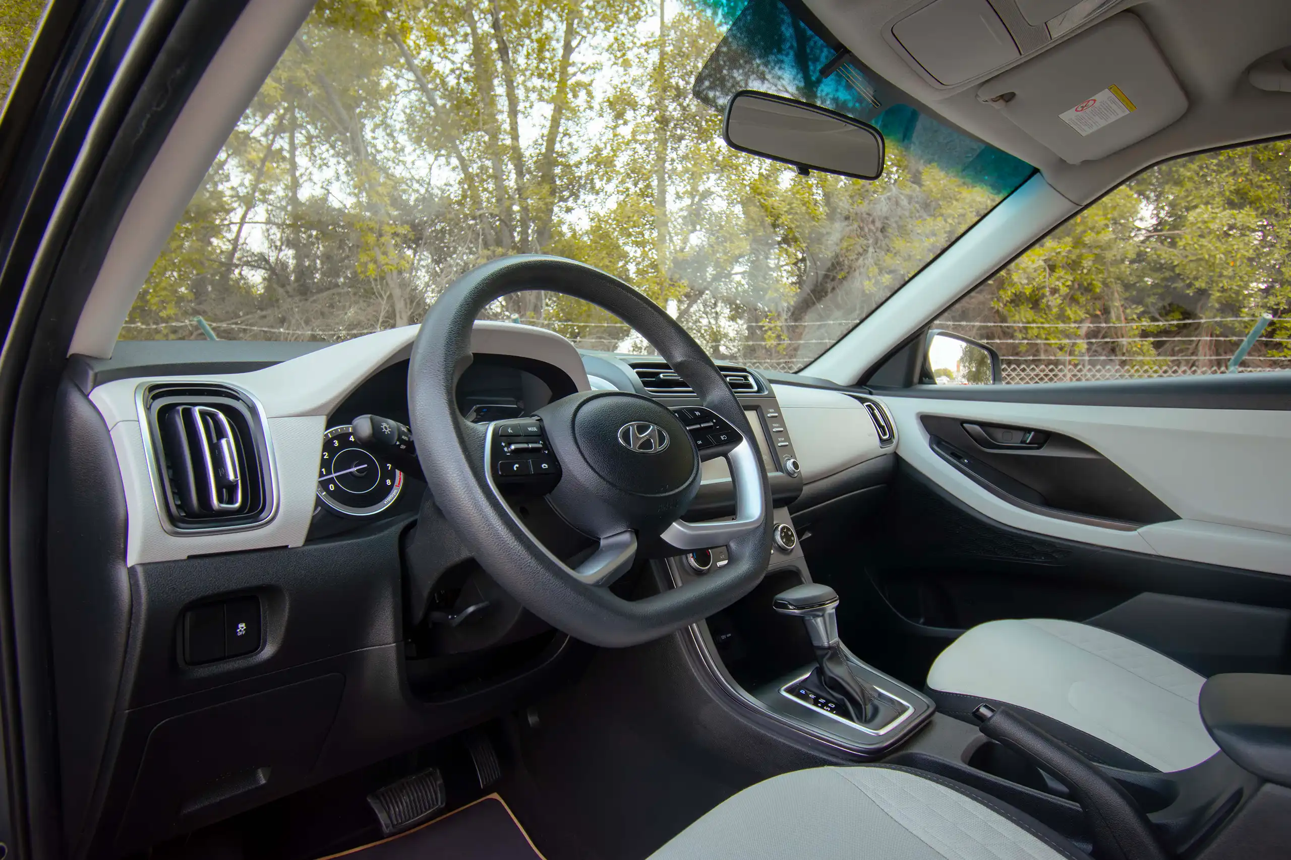 Used 2022 Hyundai Creta Smart Blue – Driver Side Dashboard & Steering View at First Choice Cars Sharjah