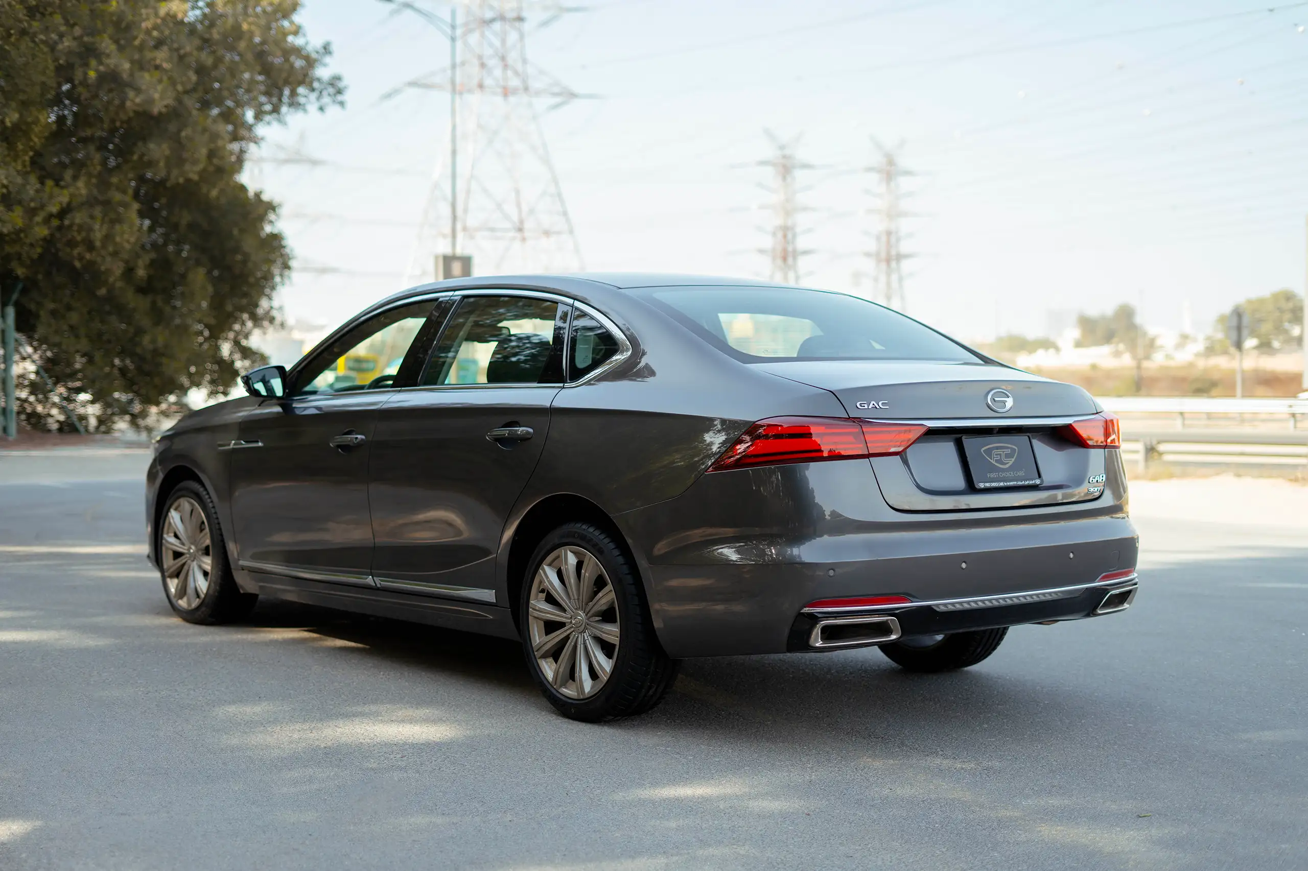 Used 2022 GAC GA8 GL Grey – Left Back Diagonal (45°) View at First Choice Cars Sharjah