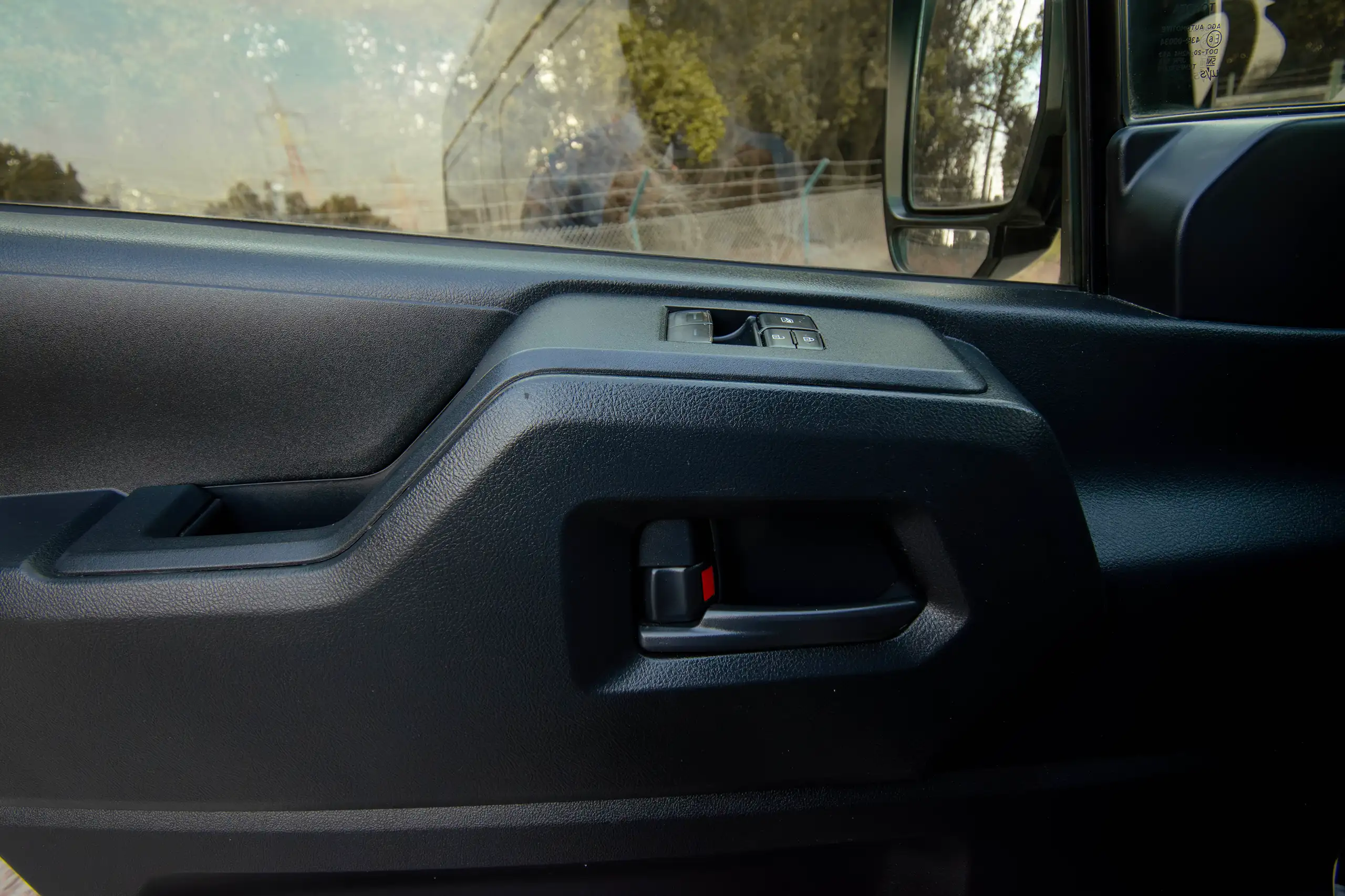 Used 2021 Toyota Hiace GL High Roof White – Driver Door Panel Full View at First Choice Cars Sharjah