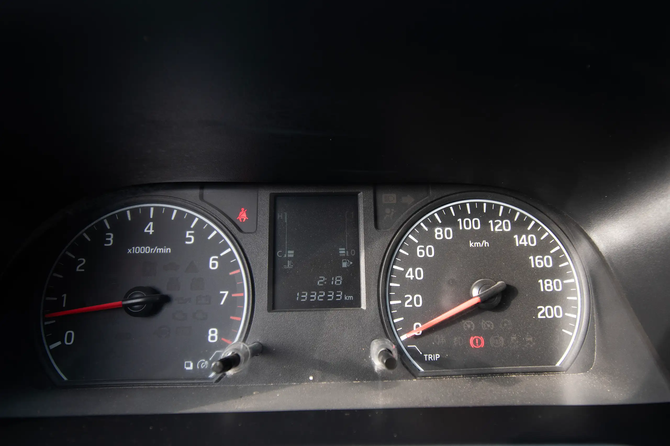 Used 2021 Nissan Urvan Standard Roof White – Odometer / Mileage Reading View at First Choice Cars Sharjah