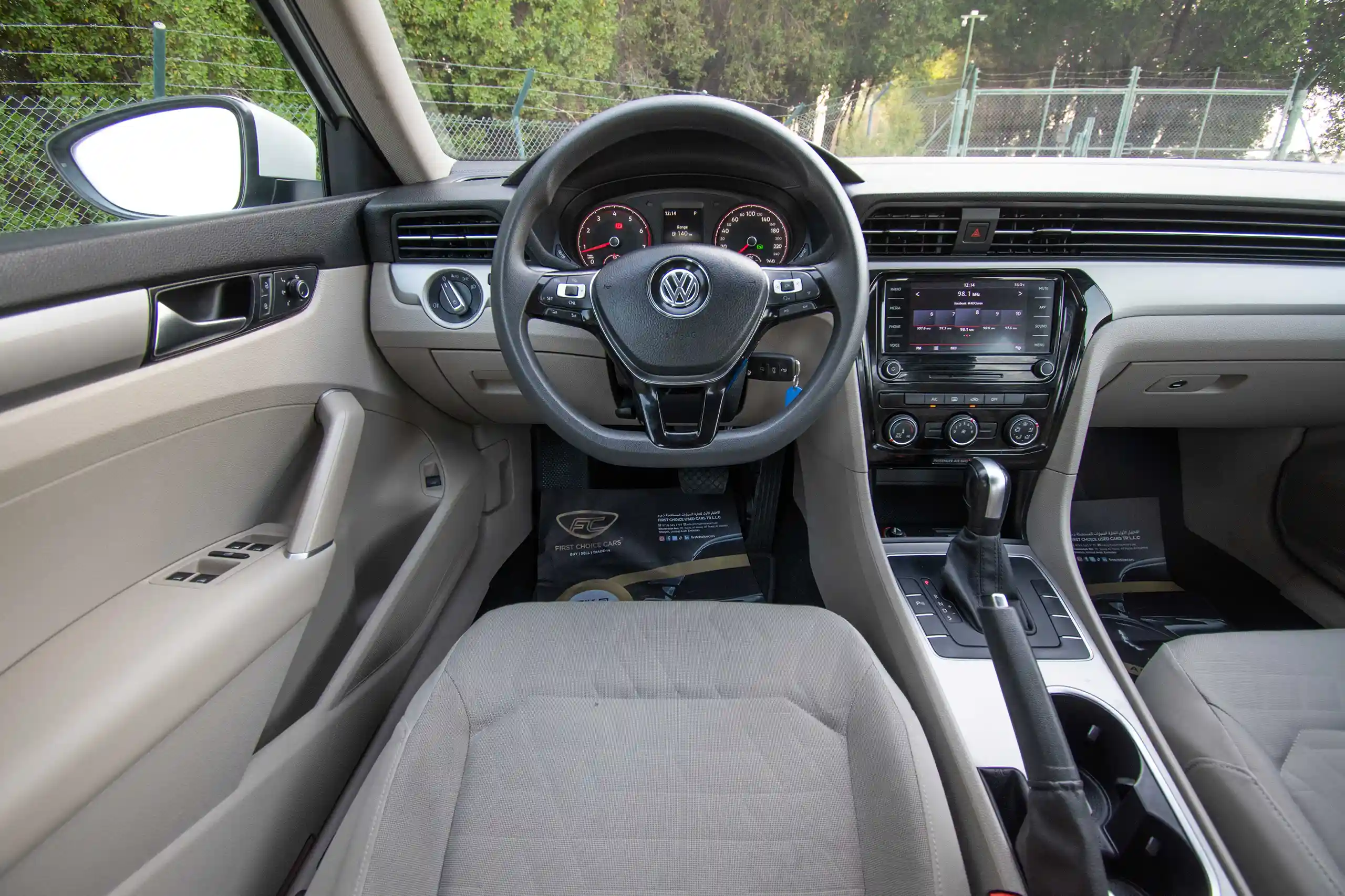 Used 2020 Volkswagen Passat Trendline in White – Steering Wheel & Instrument Cluster for Sale at First Choice Cars Dubai Sharjah