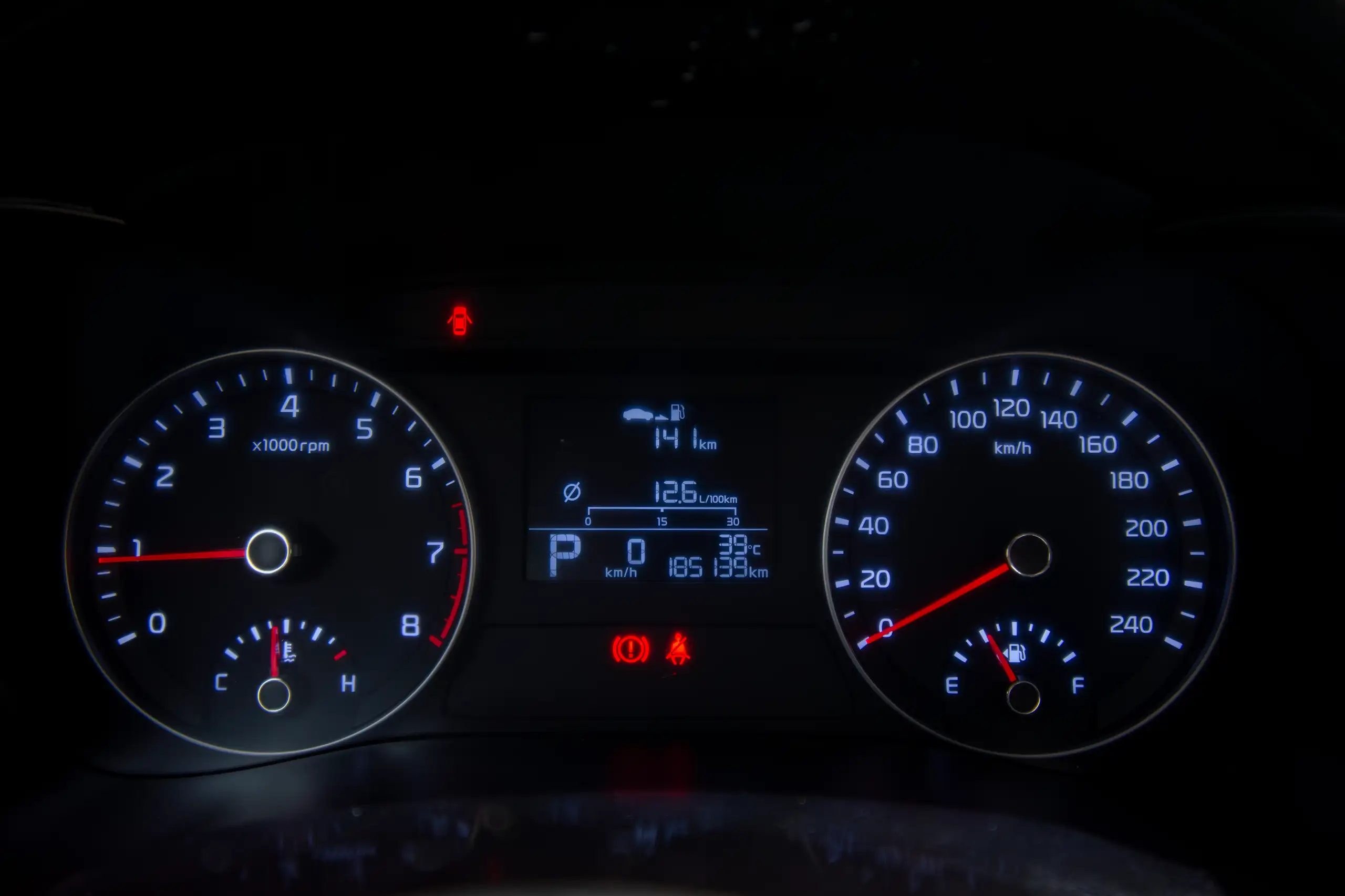 Used 2020 KIA Cerato LX White – Odometer / Mileage Reading View at First Choice Cars Sharjah