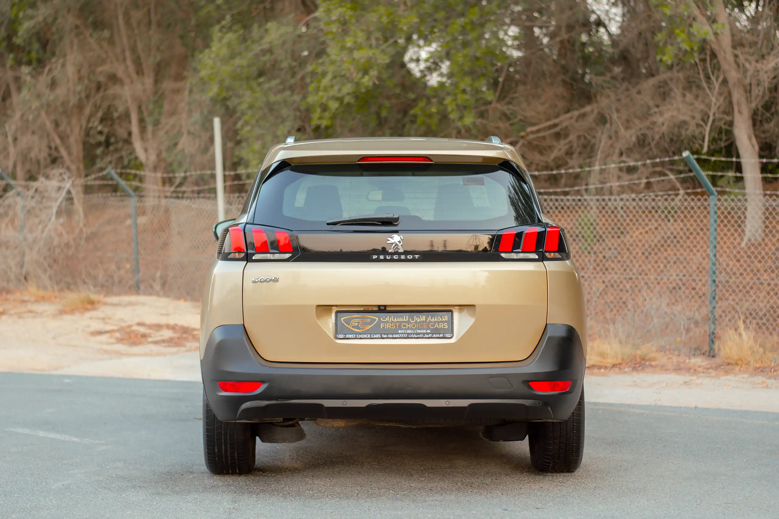 Used 2019 Peugeot 5008 Active Gold – Back/Rear View at First Choice Cars Sharjah