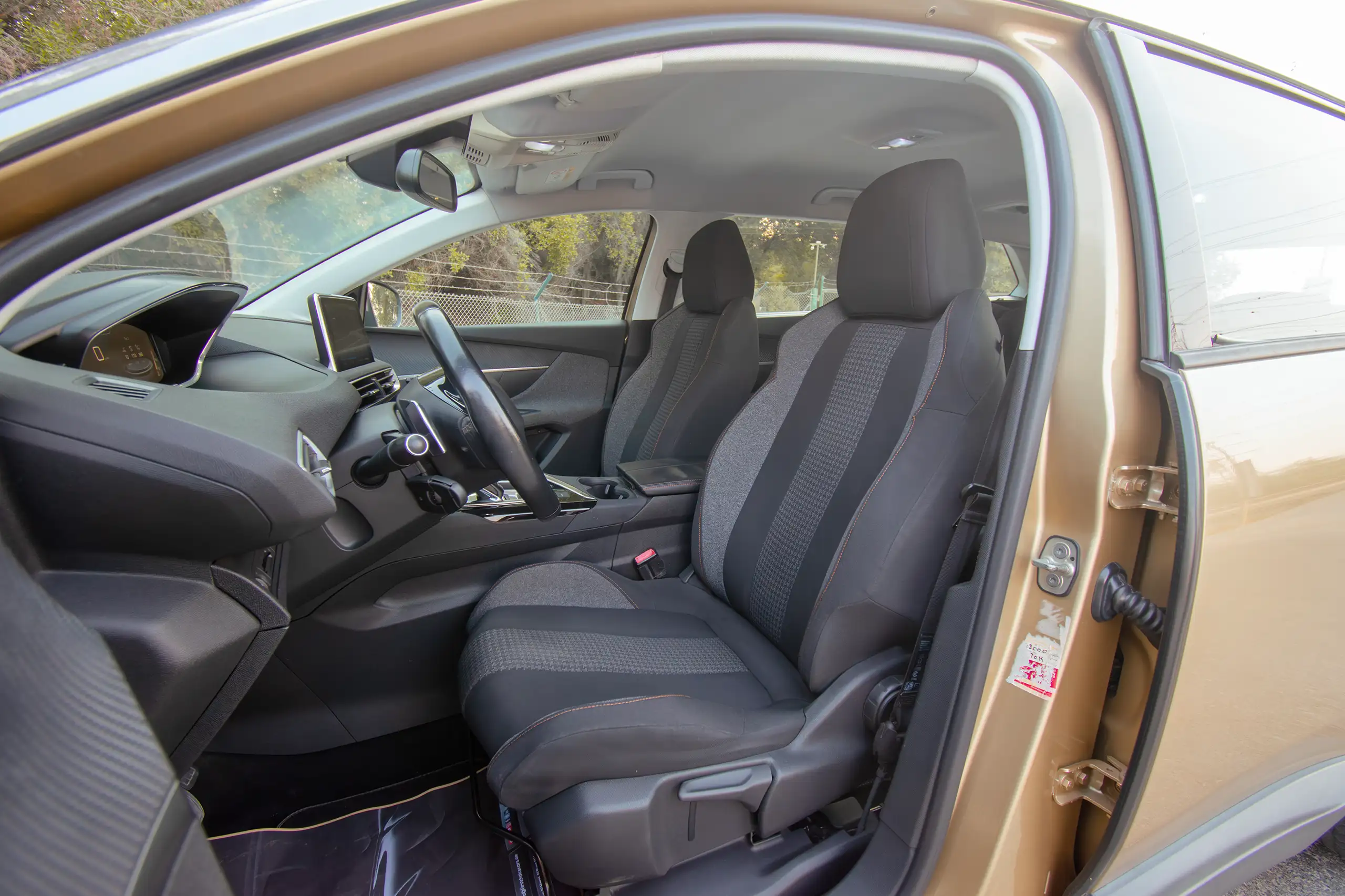 Used 2019 Peugeot 5008 Active Gold – Front Driver Side Cabin View at First Choice Cars Sharjah