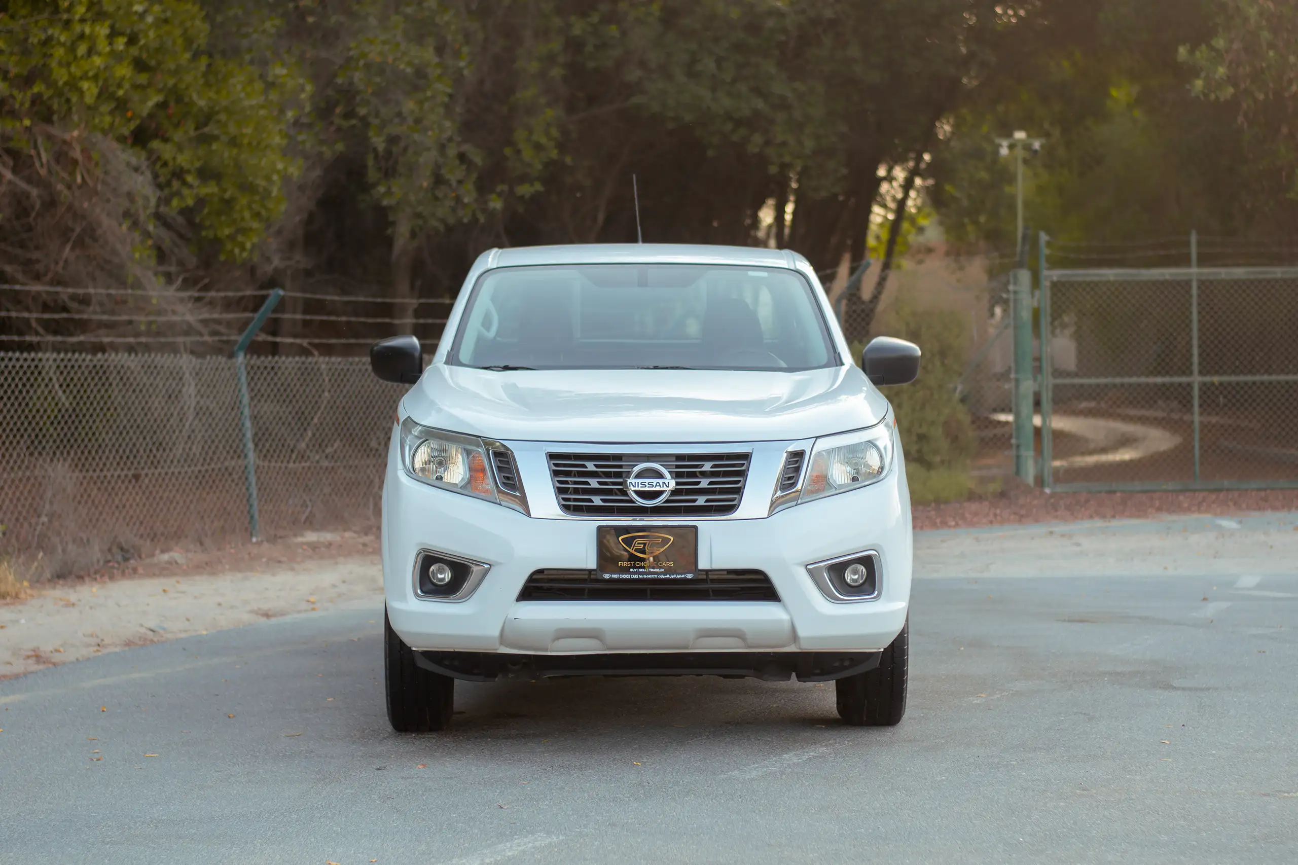 Used 2019 Nissan Navara SE White – Front View at First Choice Cars Sharjah