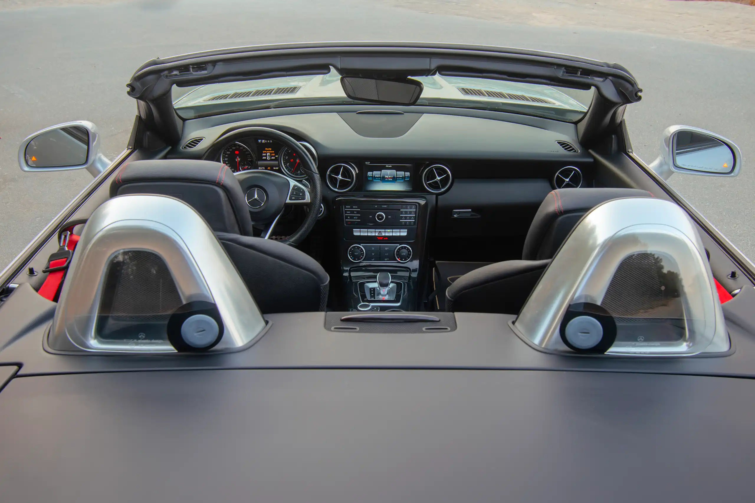 Used 2017 Mercedes Benz SLC-CLASS 200 Silver – Back/Rear View at First Choice Cars Sharjah