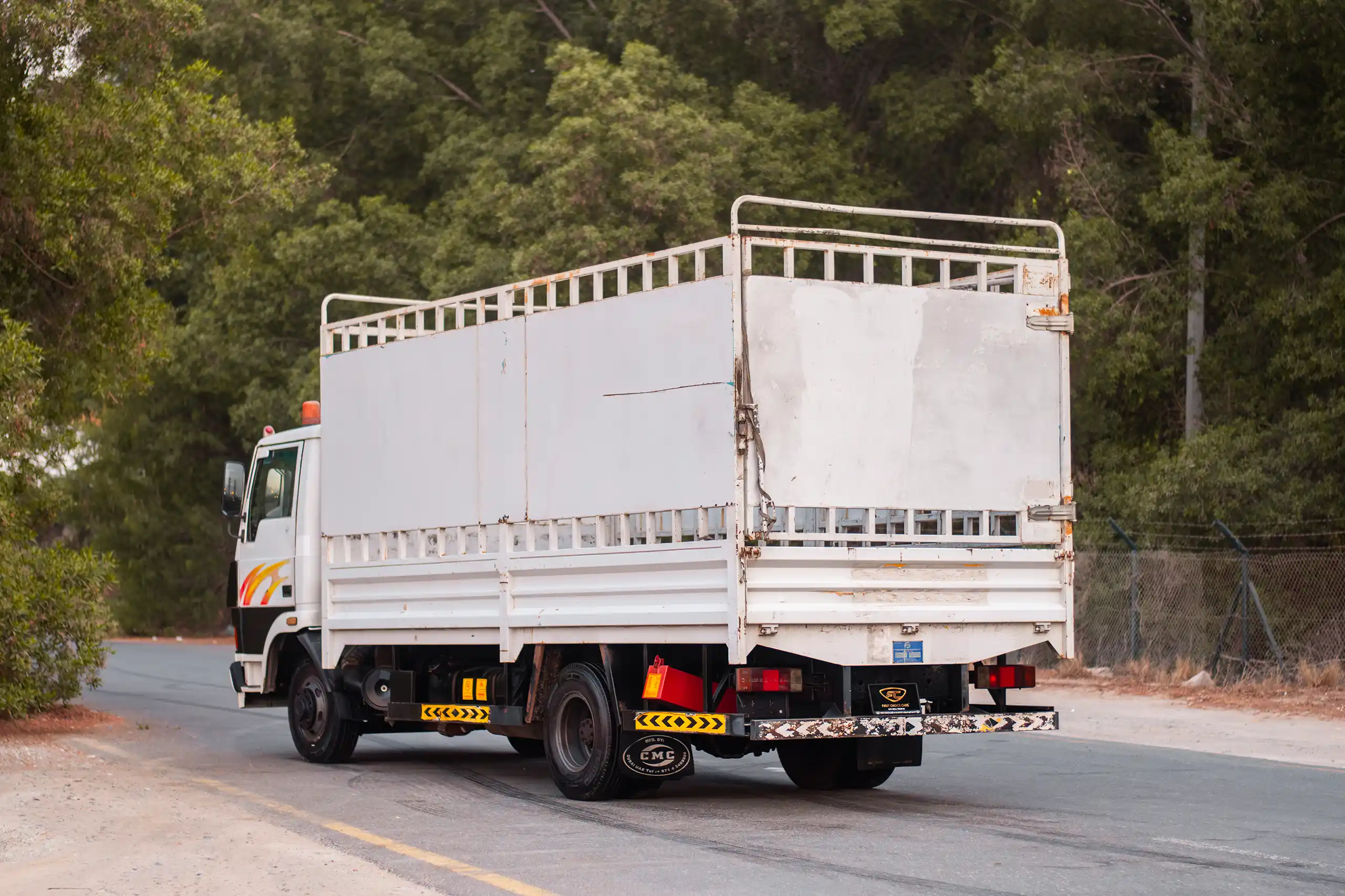 Used 2016 TATA LPT 613 Truck White – Left Back Diagonal (45°) View at First Choice Cars Sharjah